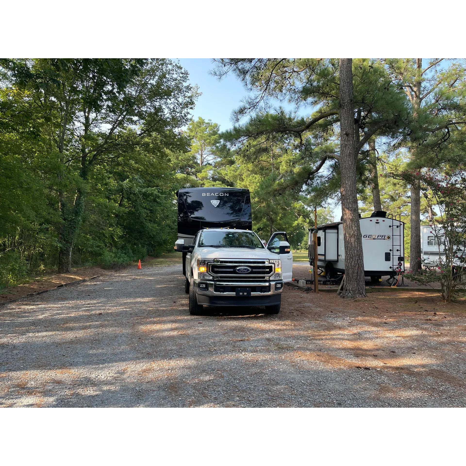 Deam RV Park Campground emerges as a welcoming oasis for travelers seeking a comfortable and convenient stay. With an owner recognized for his exceptional hospitality and helpful demeanor, the campground is praised for its accommodating nature, making it a sought-after spot for both overnight guests and long-term residents. 

The well-maintained grounds offer a serene atmosphere where visitors can rest assured of a peaceful night's sleep. Equipped with full hookups, including water, electric, and a dump station for gray and black water, the park ensures that all the necessities are on hand to meet the needs of modern RVers.

Strategically located off the highway, Deam RV Park Campground serves as an ideal resting point for those on long journeys, providing an easy in and out access that simplifies arrival and departure, even during hours of limited visibility. Appreciation for the personal guidance provided when maneuvering into spots highlights the park's commitment to guest satisfaction.

The campground is particularly noted for its efficient utilization of space, featuring a designated pull-thru spot replete with full hookups for guests stopping over for the night. Visitors can enjoy the comforts of home in their RVs, as the park's amenities support the use of personal hotspots for streaming digital content.

The park's cordial atmosphere extends beyond its accommodations, with attention to guest experiences that leave a lasting impression. The owner, Wayne, goes above and beyond to assist in unforeseen situations, readily offering aid that can include transportation solutions when needed.

Despite its popularity and tendency to fill up swiftly throughout the year, Deam RV Park Campground remains consistently dedicated to providing an immaculate and secure environment. The park is frequently commended for its cleanliness and the sense of security it imparts to those who stay, whether passing through or settling in for a more extended visit.

All in all, Deam RV Park Campground stands out as a reliable choice for travelers who value comfort, convenience, and amiable service, making it a recommendable retreat and a place many are eager to return to when their adventures pass this way again. Description by ChatGPT.