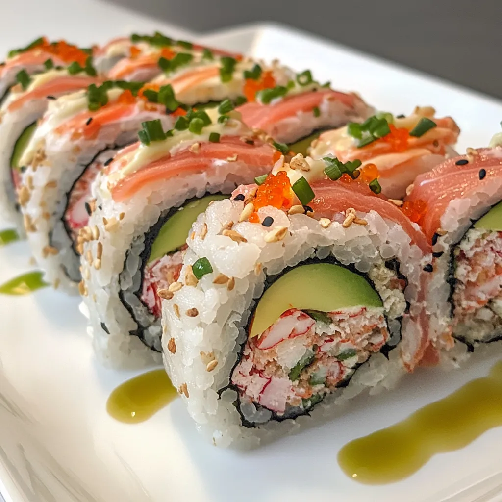 California Roll Sushi is an American twist on traditional Japanese sushi that offers a fusion of delicious flavors and textures. This popular sushi roll is an inside-out roll (meaning the rice is on the outside), featuring sweet imitation crab meat, creamy avocado slices, and crisp cucumber.