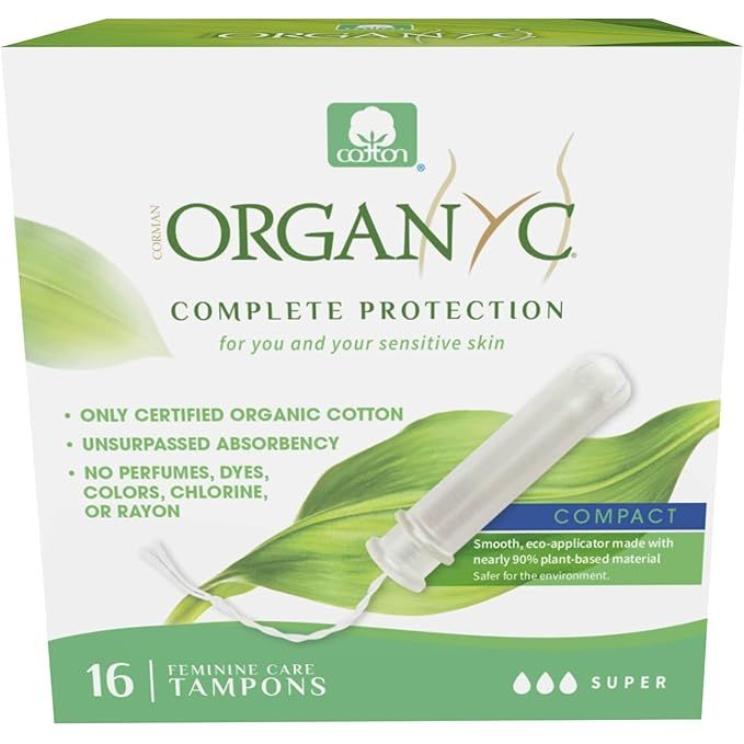 Organyc 100% Certified Organic Cotton Tampons are made with 100% organic cotton, ensuring that no harmful chemicals or pesticides come into contact with your body. These tampons are biodegradable, compostable, and chlorine-free, making them a more environmentally friendly option compared to traditional tampons.