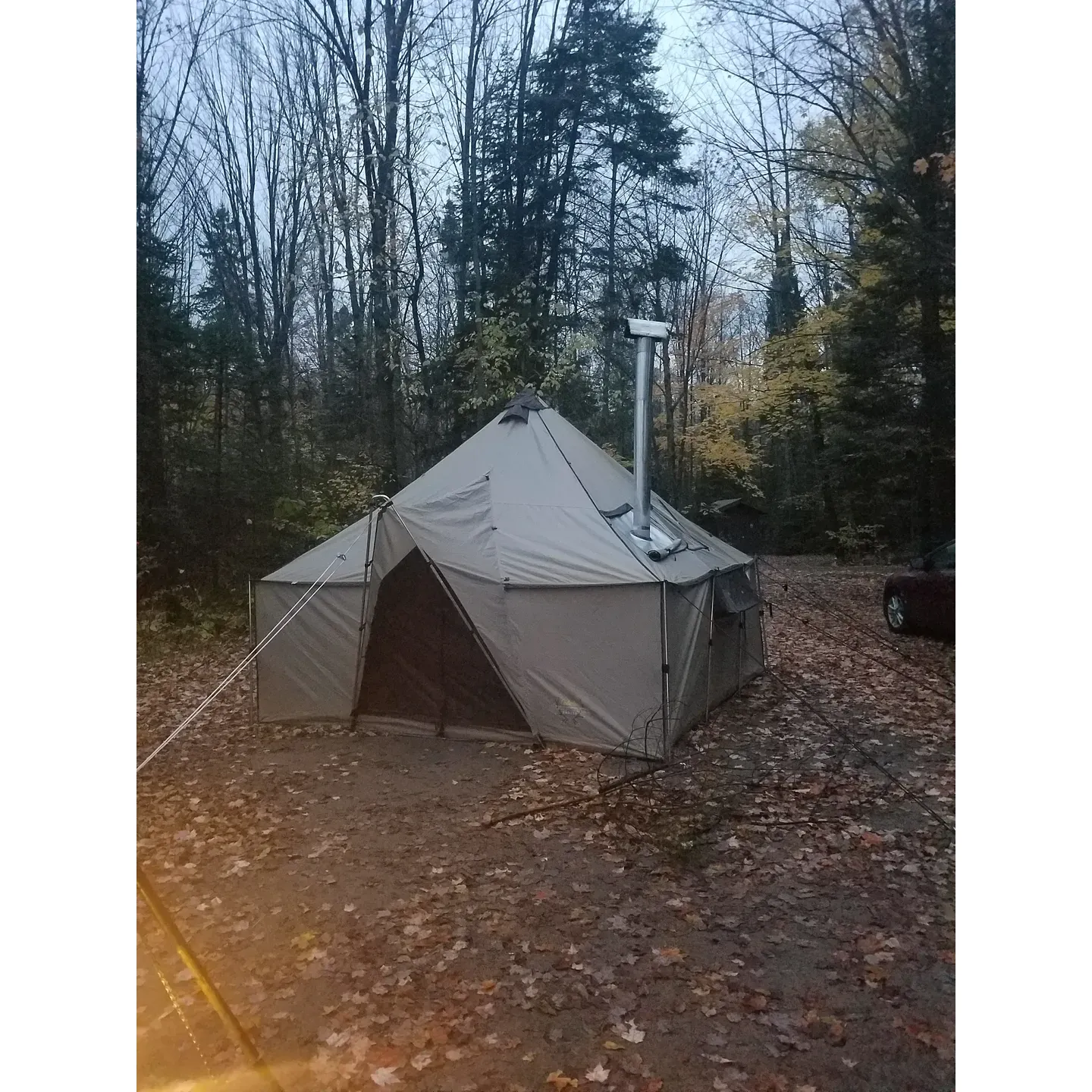 Bear Lake Campground offers an idyllic escape for camping enthusiasts looking for tranquility and natural beauty in Northern Wisconsin. This serene lakeside campground is praised for its immaculately maintained environment, boasting pristine toilets and well-kept campsites that blend seamlessly with the surrounding wilderness.

With its small-scale layout, the campground ensures a cozy and intimate setting for campers. The non-motorized lake promises a peaceful atmosphere, making it a perfect spot for visitors to enjoy the sounds of loons and relax in the embrace of the woods. The campsites, praised for their impressive cleanliness and delightful views, cater to visitors who appreciate a more authentic outdoor experience.

The allure of Bear Lake Campground is further enhanced by amenities such as the availability of excellent drinking water from the conveniently located pumps. Despite its modest size, the 60-acre lake provides ample opportunity for kayaking, with some campsites featuring private steps down to the shore. Adventurers can immerse themselves in water activities, fishing for bass and northern pike, or simply lounging on floaties at the sandy swim beach, which also offers cooling shade.

Keen on maintaining a serene environment, the campground enforces quiet hours, ensuring all guests can enjoy the peaceful setting. For those looking to disconnect completely, the lack of cell coverage is a welcome feature that encourages visitors to unplug and reconnect with nature.

Accessibility to essentials is not a concern, as a store is situated within 15 minutes of the campground, and firewood can be procured from a neighboring property at an incredibly reasonable rate. Bear Lake Campground is an exceptional choice for campers desiring a harmonious blend of simplicity, relaxation, and natural splendor. With the majority of visitors expressing a strong desire to return, it's clear that this charming campground has left a lasting impression as a tranquil getaway destination. Description by ChatGPT.