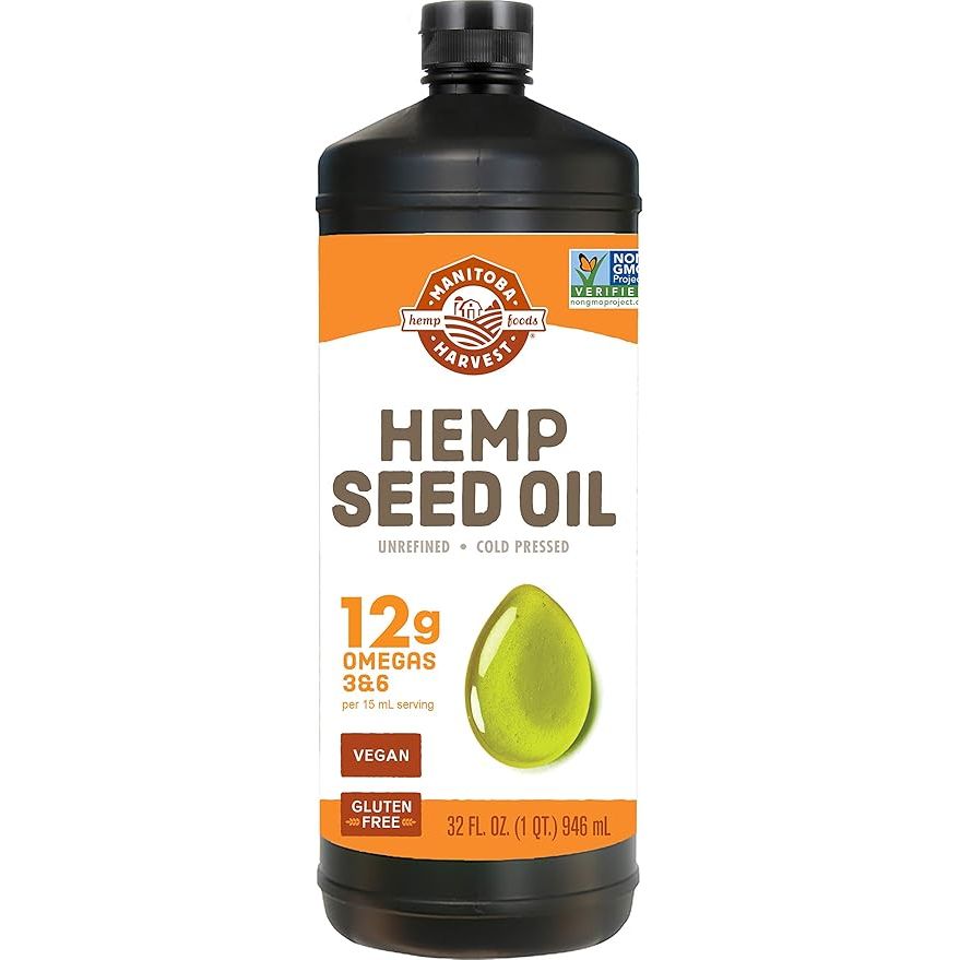 Hemp Oil is extracted from the seeds of the hemp plant through a cold-pressing process, which helps retain the oil's beneficial nutrients and properties. This particular hemp oil is of premium quality, rich in Omega-3 and Omega-6 fatty acids, with 12 grams of these essential nutrients per serving.