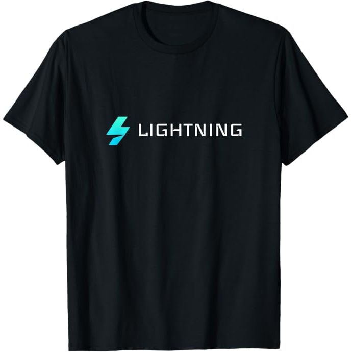 Lightning Coin Cryptocurrency Light crypto T-Shirt image