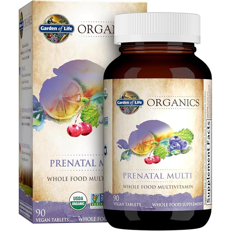 Garden of Life Organics Women’s Prenatal Multivitamin is specifically designed to support the nutritional needs of pregnant women and their developing babies. This supplement contains essential vitamins and minerals such as Vitamin D3, B6, B12, C, and iron, as well as folate for energy and healthy fetal development.