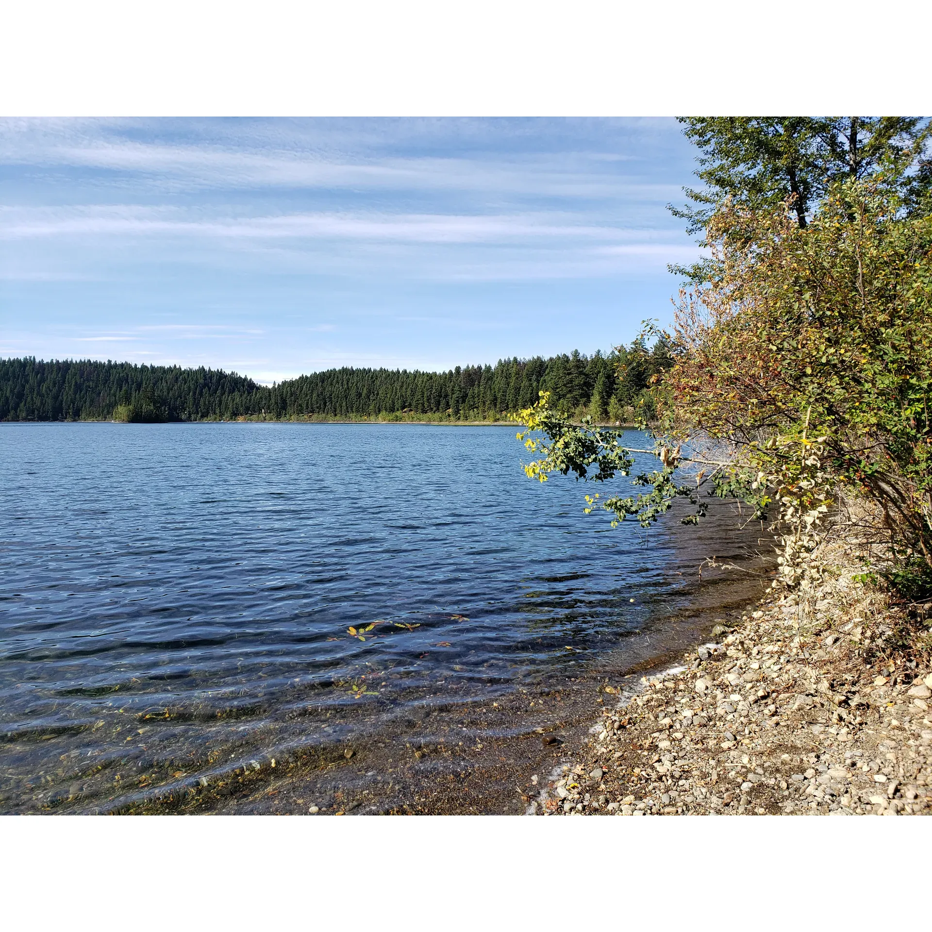 Blue Lake North Recreation Site is a scenic wild camping escape offering an adventure into nature's embrace for those who appreciate the outdoors. This free, public-access recreation spot is just a short 3km drive from the highway, providing easy access to the tranquility of the wilderness. The recreation site offers several camping spots, including a picturesque wooded area perched upon a little hill, ideal for those seeking a serene retreat amidst the trees.

Visitors are invited to take a dip in the majestic Blue Lake, renowned for its crystal-clear waters. Swimming in this spring-fed lake is described as both a chilly and refreshing experience, perfect for cooling off on warm days. For those preferring to enjoy the lake's beauty from the shore, the clean, sparkling waters provide a calm and lovely backdrop for relaxation and contemplative moments.

The drive-to access section of the recreation site once featured facilities like picnic tables, while the walk-in portion continues to welcome visitors with its pristine environment and absence of litter. Even though some of the amenities may no longer be present, the natural allure of the area endures.

Campers can appreciate the free amenities provided, which include at least one pit toilet, ensuring that some of the basic comforts are met while enjoying the rustic charm of the site. The few campsites on the hill offer a more polished camping experience, allowing guests to find their own little haven amongst the untouched landscape.

The Blue Lake North Recreation Site remains an idyllic destination for a weekend of car camping, offering peaceful surroundings where the cares of everyday life can be momentarily put aside. With the site being both quiet and clean, visitors can focus on the joys of outdoor living, from the enveloping silence of the woods to the occasional company of fellow nature enthusiasts.

Returning visitors speak of their eagerness to revisit this tranquil getaway, underscoring the recreation site's appeal as a worthwhile retreat for those content with the simple and unvarnished charms of the great outdoors. Description by ChatGPT.