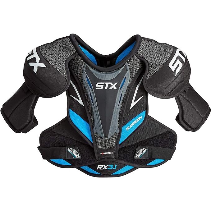 Stay light and nimble on the field with the precision fit of this anatomically designed protective gear. The sleek profile minimizes weight and bulk, allowing for maximum mobility without sacrificing protection.