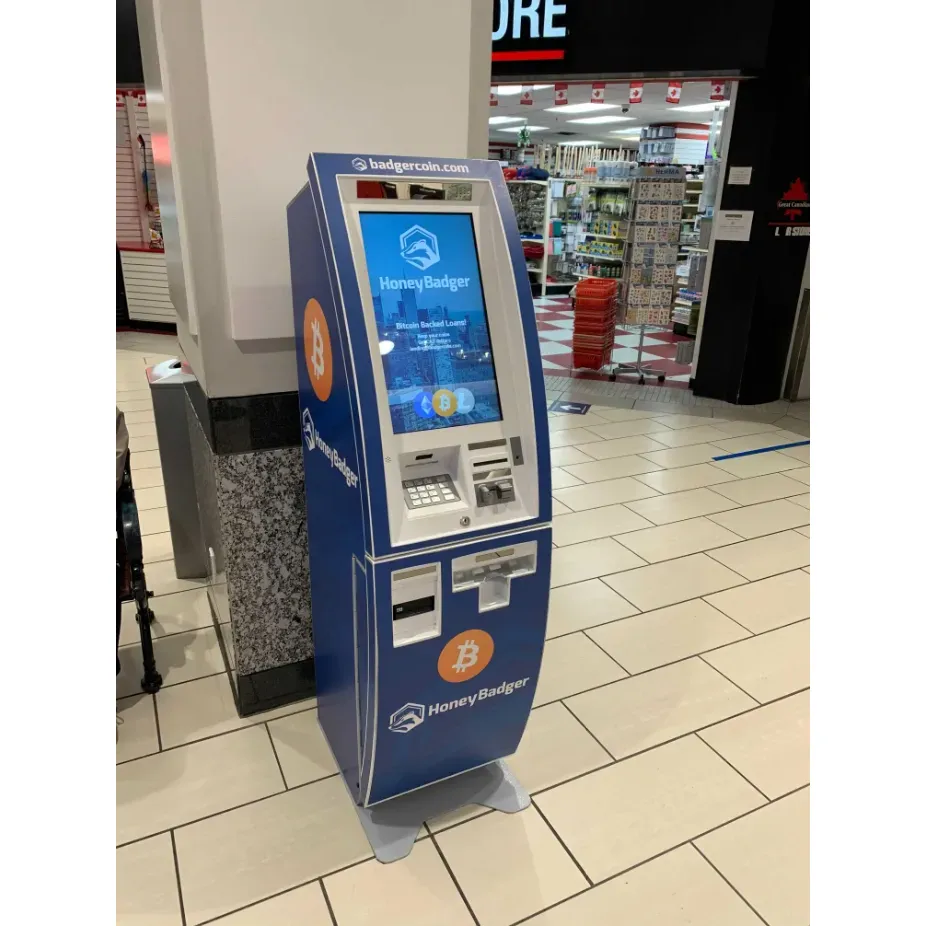 HoneyBadger Bitcoin ATM, located in the bustling hub of the Bay Centre, offers convenience for both the crypto-curious and seasoned enthusiasts seeking a smooth and efficient transaction experience. Customers speak highly of the ease with which they can navigate the user-friendly interface, contributing to a hassle-free service. The sleek design of the Bitcoin ATM is complemented by the reliability it offers to users who wish to engage with the world of digital currency.

Tom, a satisfied user, highlights the straightforward nature of the machine, an aspect that seems to resonate well with others looking for quick and uncomplicated access to Bitcoin transactions. On the rare occasion when technical mishaps occur, HoneyBadger's support team is praised for their swift and effective resolution, ensuring that users like Tom can continue their transactions with confidence and minimal disruption.

This dedication to exceptional customer support and the provision of an easy-to-use platform makes HoneyBadger Bitcoin ATM at the Bay Centre a prime spot for anyone looking to buy Bitcoin in a comfortable and accessible environment. Description by ChatGPT.