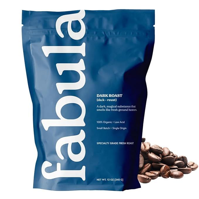 Fabula Coffee Dark Roast Whole Beans are a premium coffee option that is both organic and low in acidity. The beans are sourced from a single origin, ensuring a high quality and consistent taste profile. These beans are also non-GMO and mold free, providing a clean and healthy coffee experience.