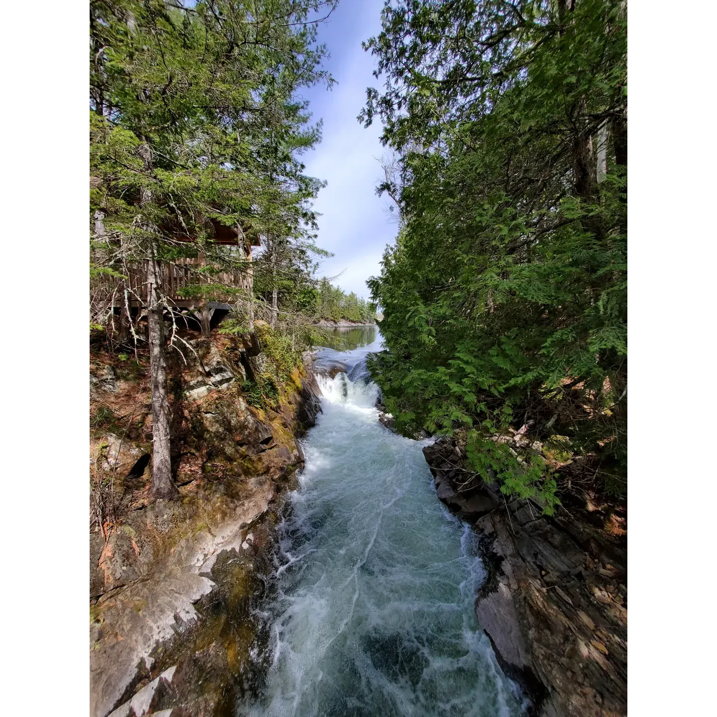 Chute Rouge is a picturesque natural haven that offers visitors an enchanting outdoor experience amidst stunning landscapes and an array of leisure activities. Boasting easy trails, Chute Rouge invites nature enthusiasts of all skill levels to immerse themselves in the beautiful hues of the surrounding environment. Its trails provide various options to accommodate the desired length of the walk, ensuring that everyone, from casual strollers to avid hikers, can find a path that suits their preference.

One of the site's most captivating features is the beautiful waterfall, serving as a spectacular centerpiece that leaves visitors in awe of its magnificence. The falls are not only a treat for the eyes but also the highlight for those looking to engage in exciting activities such as swimming, tubing, and fishing. Chute Rouge is truly a hidden gem that allows you to bask in natural beauty while enjoying a delightful afternoon by the water.

To elevate the guest experience even further, Chute Rouge is undergoing enhancements that include the installation of new viewing cabanas. These additions will provide serene spaces for visitors to relax and take in the scenic views, making it an even more attractive destination for those seeking a tranquil escape from the hustle and bustle of everyday life.

With its tranquil atmosphere and the beauty that can only be appreciated firsthand, Chute Rouge is a must-visit location. It offers the perfect blend of adventure and relaxation, promising a memorable outing for all who step into this serene paradise. Whether you're there to embark on a scenic hike, enjoy a refreshing swim post-trek, or simply to soak up the peaceful vibes, Chute Rouge is poised to provide an unforgettable experience. Description by ChatGPT.