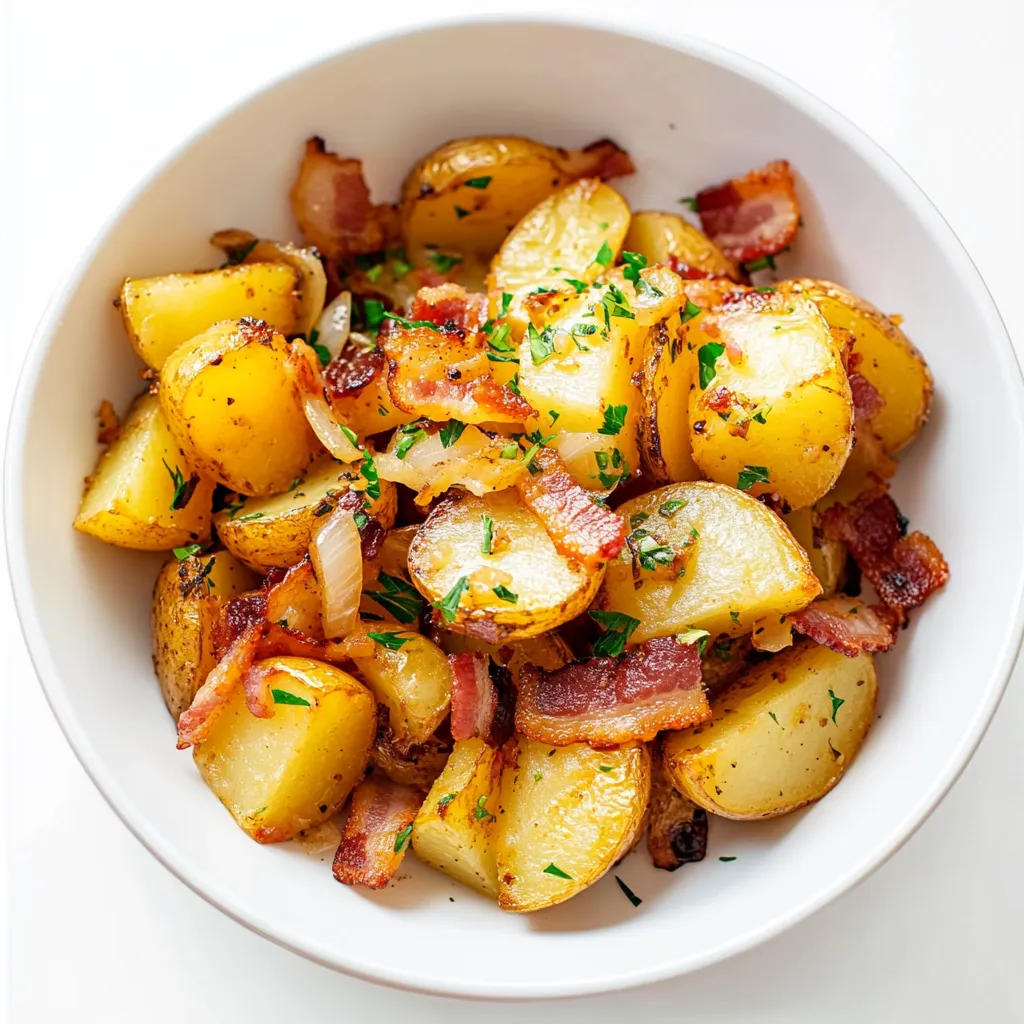 Bratkartoffeln, or German pan-fried potatoes, is a beloved comfort food often enjoyed as a hearty side dish or a satisfying main course. This traditional dish boasts a golden and crispy texture, obtained by pan-frying thinly sliced potatoes until they attain the perfect level of crispiness.