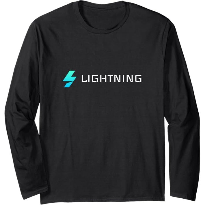 Lightning Coin Cryptocurrency Light crypto Long Sleeve T-Shirt image