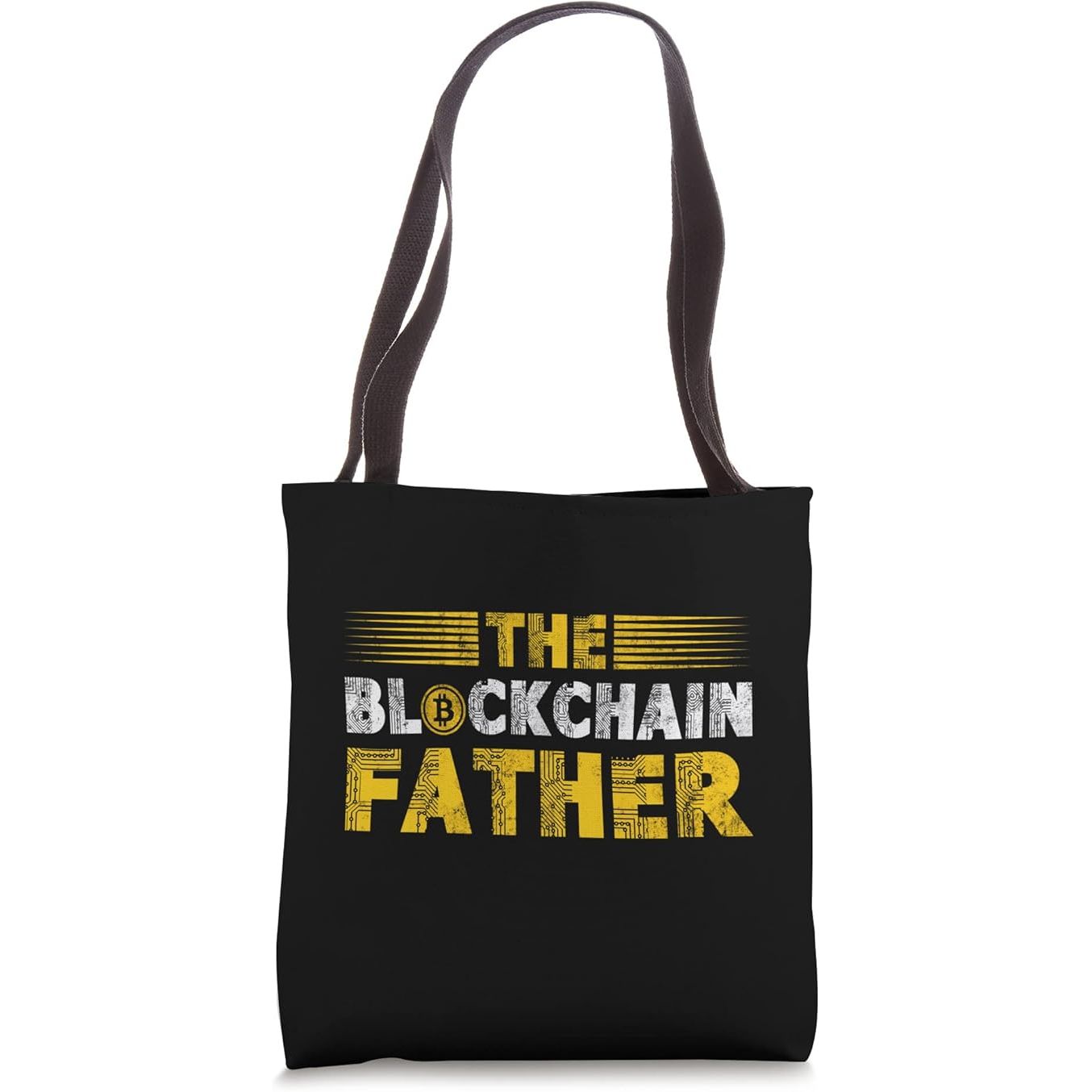 The Blockchain Father Design For Crypto Investors Tote Bag image