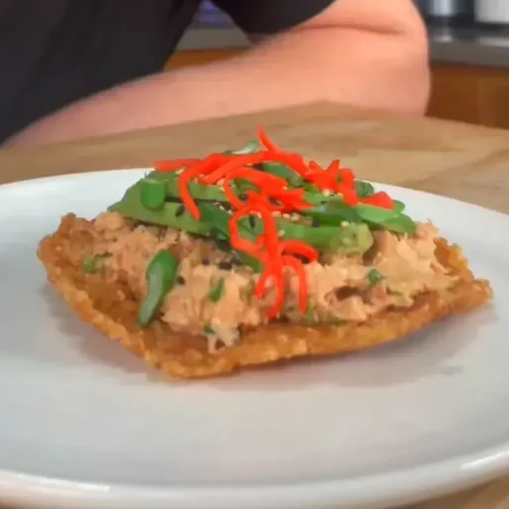 Tuna Rice Tostada image