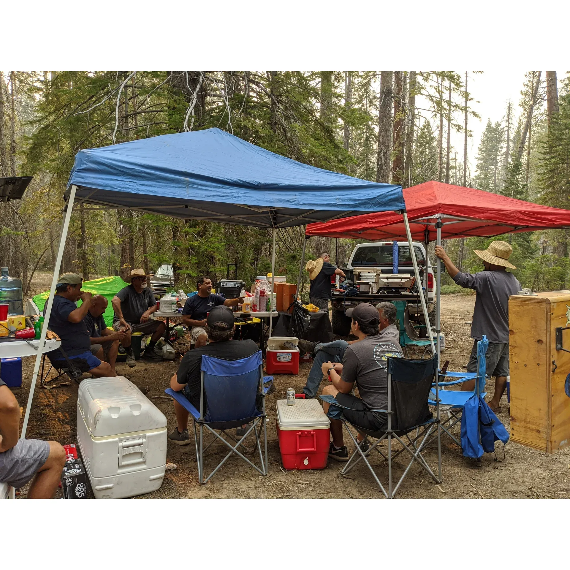 Portal Forebay Campground offers a serene and scenic getaway for outdoor enthusiasts and families alike. This idyllic camping destination is an excellent spot for annual trips with its secluded sites, such as 13 and 14, which provide a private and intimate setting for campers to immerse themselves in nature's tranquility. A short 25-minute drive to Mono Hot Springs allows campers to enjoy the comforts of a store where necessities such as ice, water, and groceries are available to replenish supplies.

The area is enveloped in natural beauty, with breathtaking vistas that include snow-capped views along the Kaiser Pass Road, which remains easily passable and adds a picturesque element to the camping experience. Anglers will find Portal Forebay Campground a perfect spot for trout fishing, boasting successful catches with spinning lures and Powerbait, with the option for catch and release to those who wish to preserve the aquatic ecosystem.

The ethos of the campground is peace and quiet, with a focus on family-friendly activities and a respect for nature that ensures the environment remains undisturbed by parties or loud music. Visitors are reminded to bring their own firewood as the landscape around the campground minimizes the number of fallen trees to help maintain the natural surroundings.

Generations of families, like those who have been coming since childhood, find Portal Forebay Campground an ideal place to create lasting memories, whether it's through hiking, fishing, or simply enjoying the peaceful atmosphere. The campground's tradition of offering a quiet refuge extends back through the years, with visitors returning to enjoy a secluded spot away from the hustle and bustle of modern life.

While the road to the campground adds an element of adventure to the journey, it is a small tradeoff for the solitude and respite offered by this camping haven. Portal Forebay Campground remains a popular choice for many, however, for those looking for different climatic conditions, the nearby destinations of Florence and Edison provide alternative options to campers. Portal Forebay tends to be warmer during the day and colder at night, yet still provides an adequate setting for those looking to enjoy the great outdoors when road closures prevent travel to more distant locales. Description by ChatGPT.