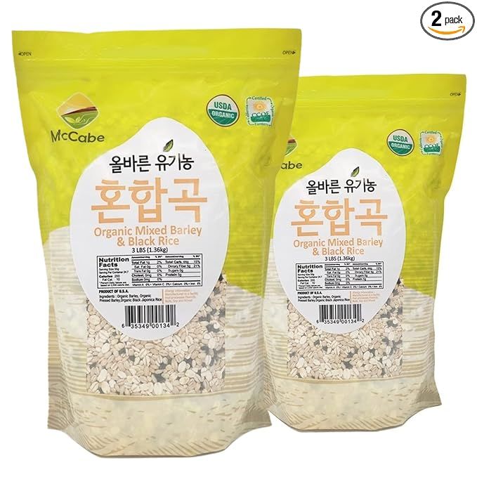 McCabe Organic Mixed Barley & Black Rice is a nutritious blend of two ancient grains, barley and black rice. Barley is a high-fiber grain that is rich in vitamins and minerals, while black rice is known for its antioxidant properties and unique flavor.