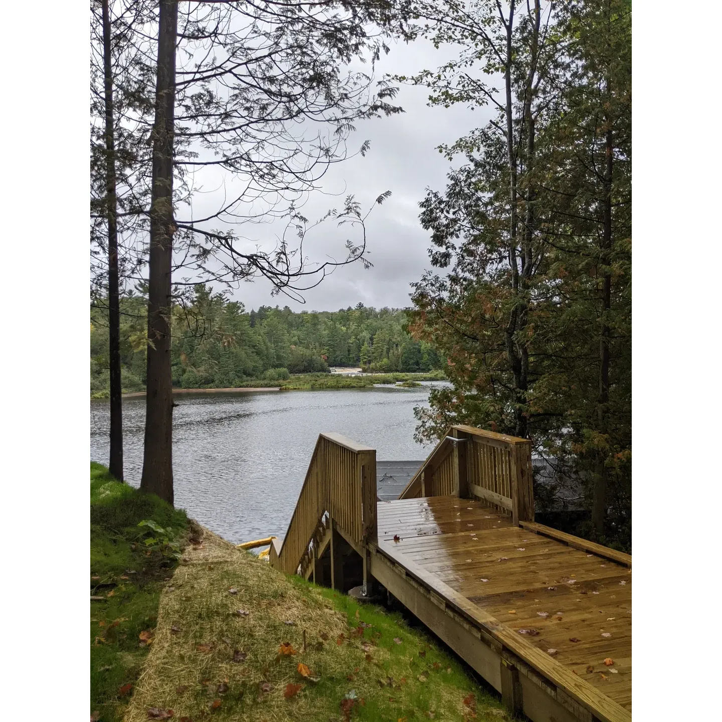 Tahquamenon State Park - Lower Falls Hemlock serves as an ideal setting for nature enthusiasts and first-time campers alike, offering a comfortable and scenic retreat in the wilderness. The camping sites, like the much-praised site 174, are located conveniently close to essential facilities while still providing immediate access to nature's beauty. The sites, including the spacious spot number 178, come equipped with fire rings and picnic tables, set amid the tranquil backdrop of hemlock trees, offering a serene camping experience.

Guests can enjoy the proximity to pristine hiking trails, leading to the breathtaking Lower Falls, and the Upper Falls just a mere 3 miles away. For the more adventurous, a 4-mile trail presents a delightful challenge eagerly anticipated for future visits. The Park presents a harmonious blend of accessibility and natural wonder, featuring paved and boardwalk paths that ensure all visitors, including those requiring wheelchair access, can relish the stunning views and unique charm of the Root-beer Falls.

Generous amenities like shower facilities contribute to the convenience of the park, although harking back to a simpler time with their rustic appeal. Well-maintained and inviting, the park exhibits a harmonious blend of modern comforts in a natural setting. The availability of bundled firewood via both card and cash transactions underscores the thoughtful integration of visitor needs within the space.

Animal lovers will be pleased to find a welcoming atmosphere for their furry companions, with Tahquamenon fostering a pet-friendly environment. Moreover, the park isn't short of additional conveniences such as a campground, gift shops, and dining options, including a brewery, restaurant, and a food truck at the Upper Falls, ensuring that every palate is catered to.

Whether you're capturing the perfect photograph from the various viewing platforms, engaging in an invigorating swim down the falls area, or simply enjoying the communal warmth of a fireside evening, Tahquamenon State Park - Lower Falls Hemlock stands out as a cherished destination. With its ability to merge tranquility with a sense of community, it is a jewel that beckons visitors to return, promising new adventures and peaceful relaxation amidst the grandeur of Michigan's landscapes. Each visit promises the joy of exploration and the comfort of well-facilitated outdoor living. Description by ChatGPT.