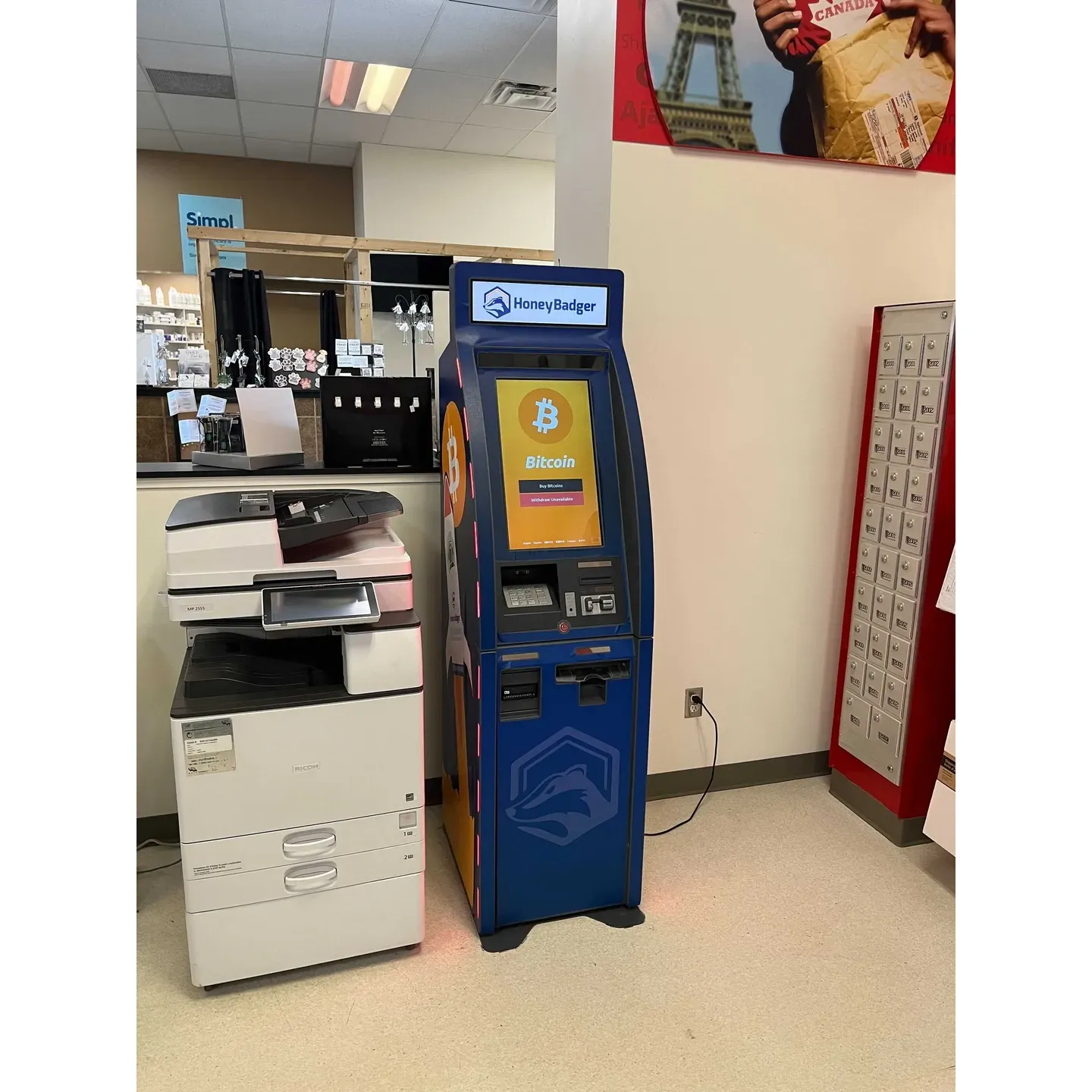 The HoneyBadger Bitcoin ATM at Weyburn Pharmasave is located at 30 3rd St NE in Weyburn, SK. This ATM offers a convenient way for customers to buy and sell Bitcoin, a popular form of cryptocurrency. Users can easily access the ATM during the store's regular business hours, making it a convenient option for those looking to invest in or cash out their Bitcoin holdings.

At the HoneyBadger Bitcoin ATM, customers can expect a simple and user-friendly experience. The ATM is equipped with a touchscreen interface that guides users through the buying or selling process, ensuring a smooth transaction. Additionally, customers can rely on the security and reliability of the HoneyBadger network when using the ATM to conduct their Bitcoin transactions.

As the demand for Bitcoin and other cryptocurrencies continues to grow, having a local Bitcoin ATM like the one at Weyburn Pharmasave provides individuals with a convenient way to access and manage their digital assets. Whether you are new to Bitcoin or a seasoned investor, the HoneyBadger Bitcoin ATM offers a safe and efficient way to buy or sell Bitcoin in the Weyburn area. Description by ChatGPT.