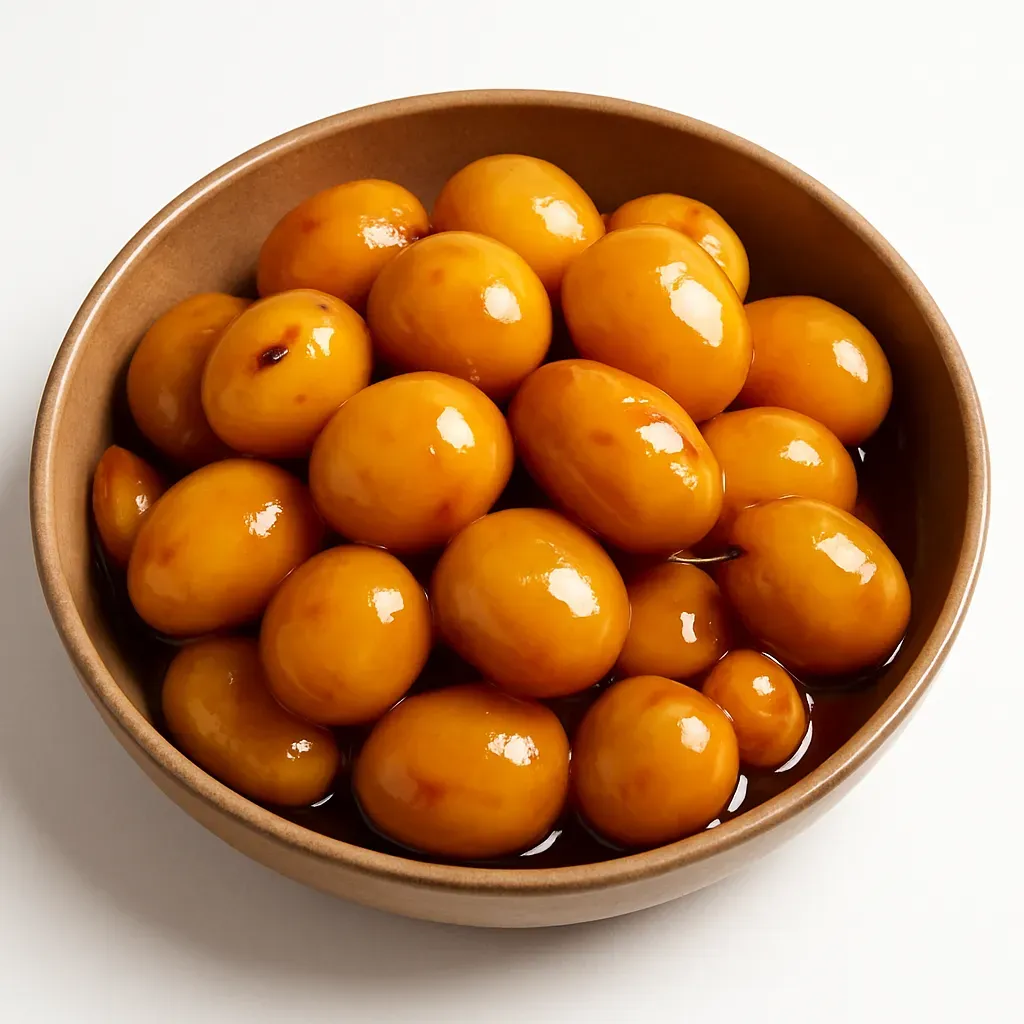 A delightful recipe for sweet glazed caramel potatoes, perfect for any festive table.