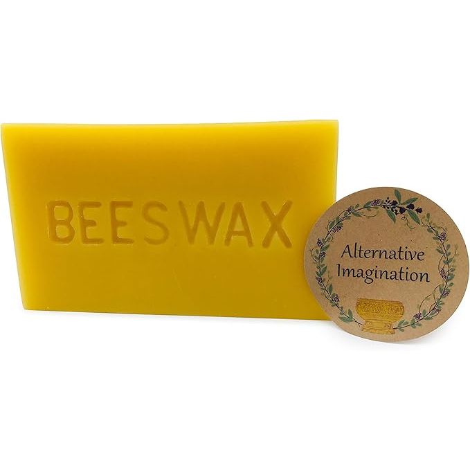 The Alternative Imagination 100% Pure Beeswax Brick is a one-pound block of natural beeswax sourced from ethically managed hives. Beeswax is a versatile material that has been used for centuries in a variety of applications, including candle-making, cosmetics, and woodworking.