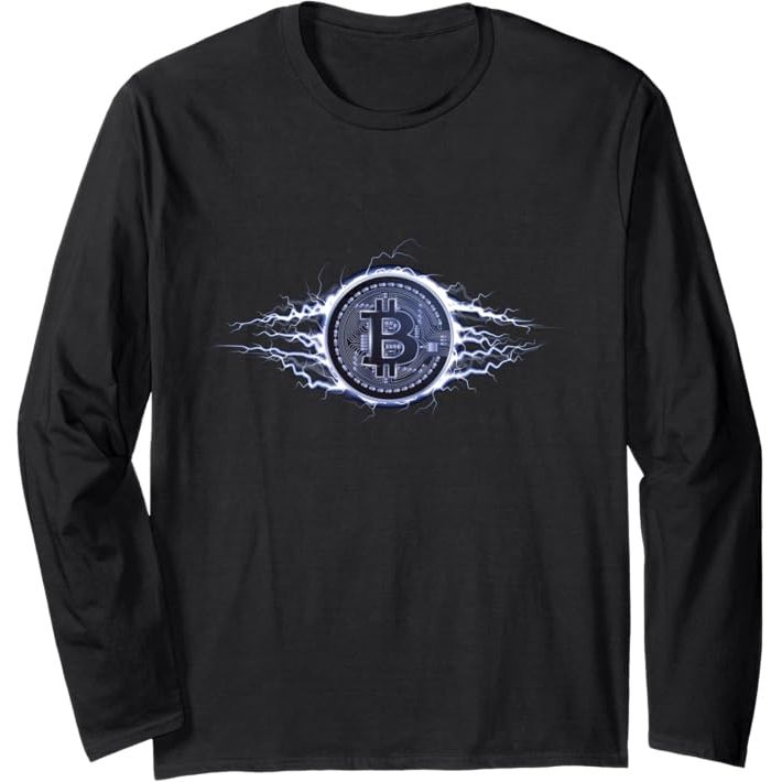 Lightnings Bitcoin Hodl Trader Digital Money BTC Crypto Coin Long Sleeve T-Shirt image