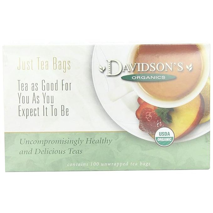 Davidson's Organics is a tea company that focuses on producing high-quality, organic teas. Their Decaffeinated Vanilla Essence tea bags are a popular choice among tea enthusiasts. Each box contains 100 unwrapped tea bags, making it convenient for brewing a cup of tea on the go or at home.