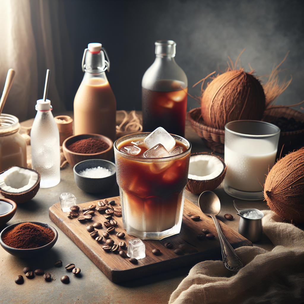 Cold Brew with Coconut Water is a refreshing and energizing beverage that is a twist on traditional cold brew coffee. By combining the smooth, rich taste of cold brew coffee with the mildly sweet and nutty flavor of coconut water, this drink offers a hydrating and tropical alternative to regular iced coffee.