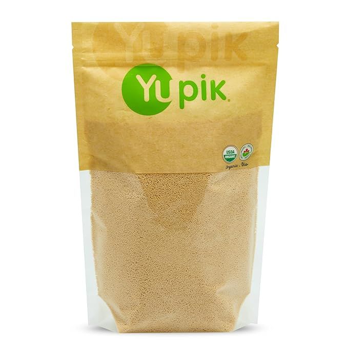 Yupik Organic Maple Sugar is a premium, all-natural sweetener that comes in a 1 lb packaging. It is certified organic, ensuring that it is free from synthetic pesticides and harmful chemicals. This maple sugar is Non-GMO, meaning it does not contain any genetically modified organisms.