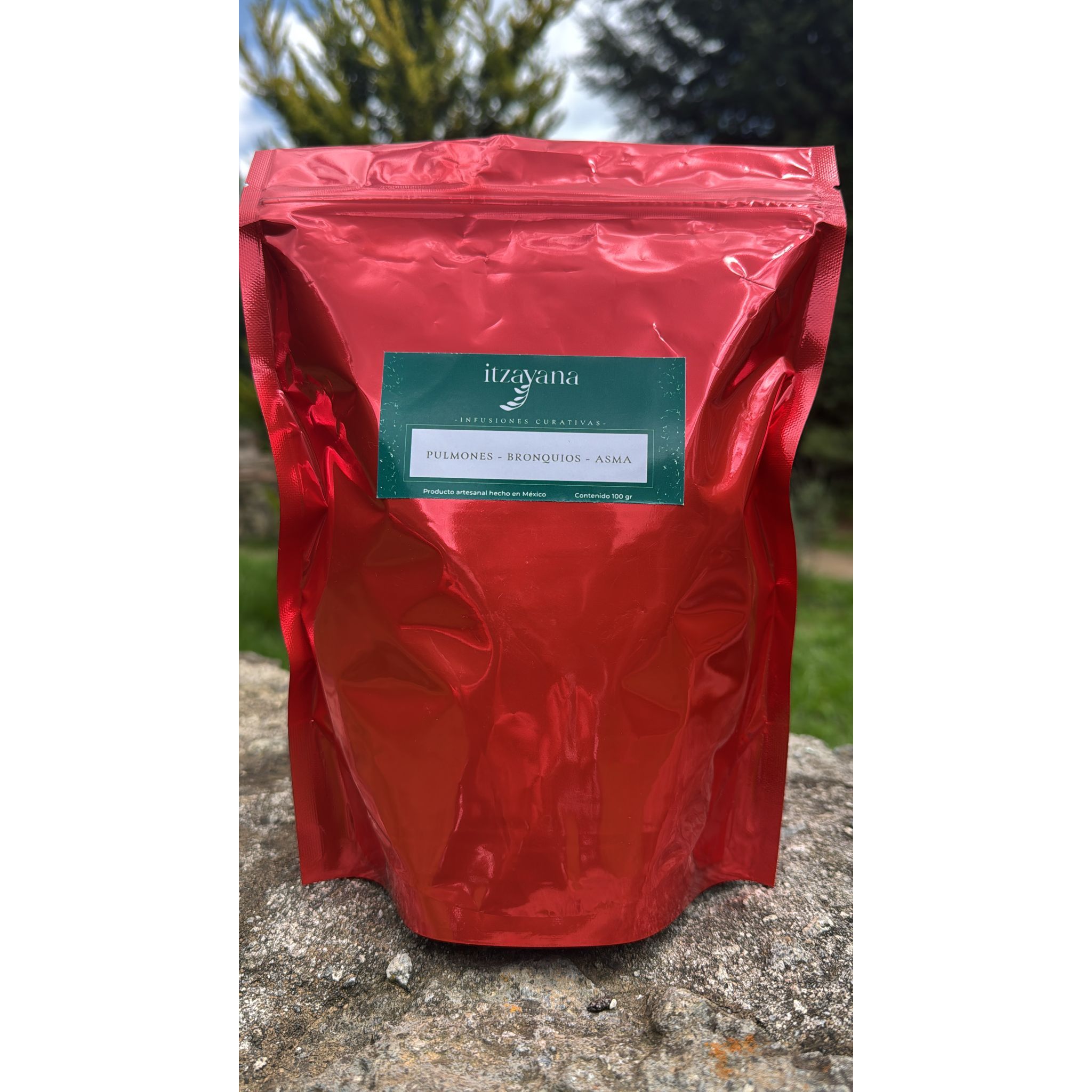 ITZAYANA - Lungs, Bronchi and Asthma Infusion: A Natural Refuge for your Breathing Discover the exclusive ITZAYANA infusion, a carefully crafted blend with natural ingredients that honor the Mexican herbal tradition.