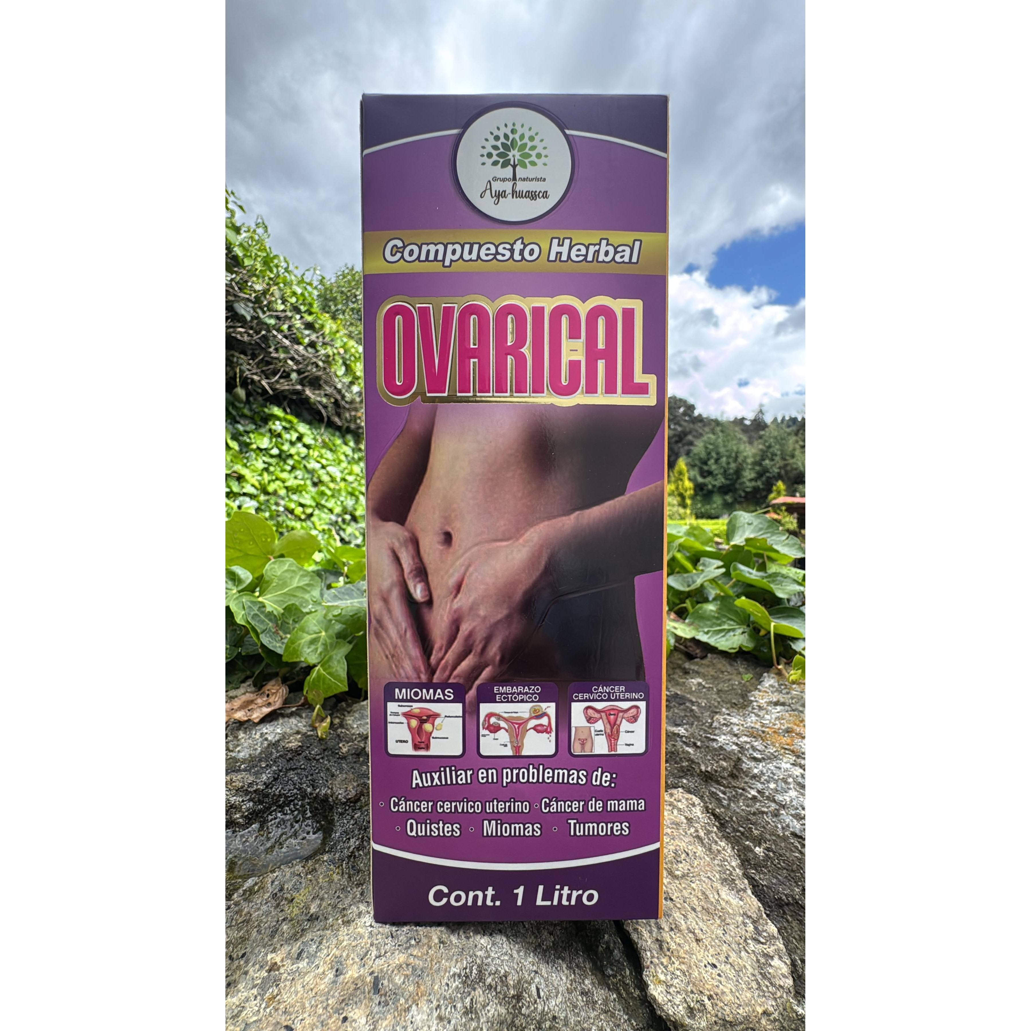 OVARICAL HERBAL COMPOUND Natural Feminine Balance – Feel Good All Month! An ancient formula with powerful medicinal plants including Dandelion, Shepherd’s Pouch, Wild Yam, Calendula Melissa, Red Clover, Cuachalalate Horsetail, and Arnica.