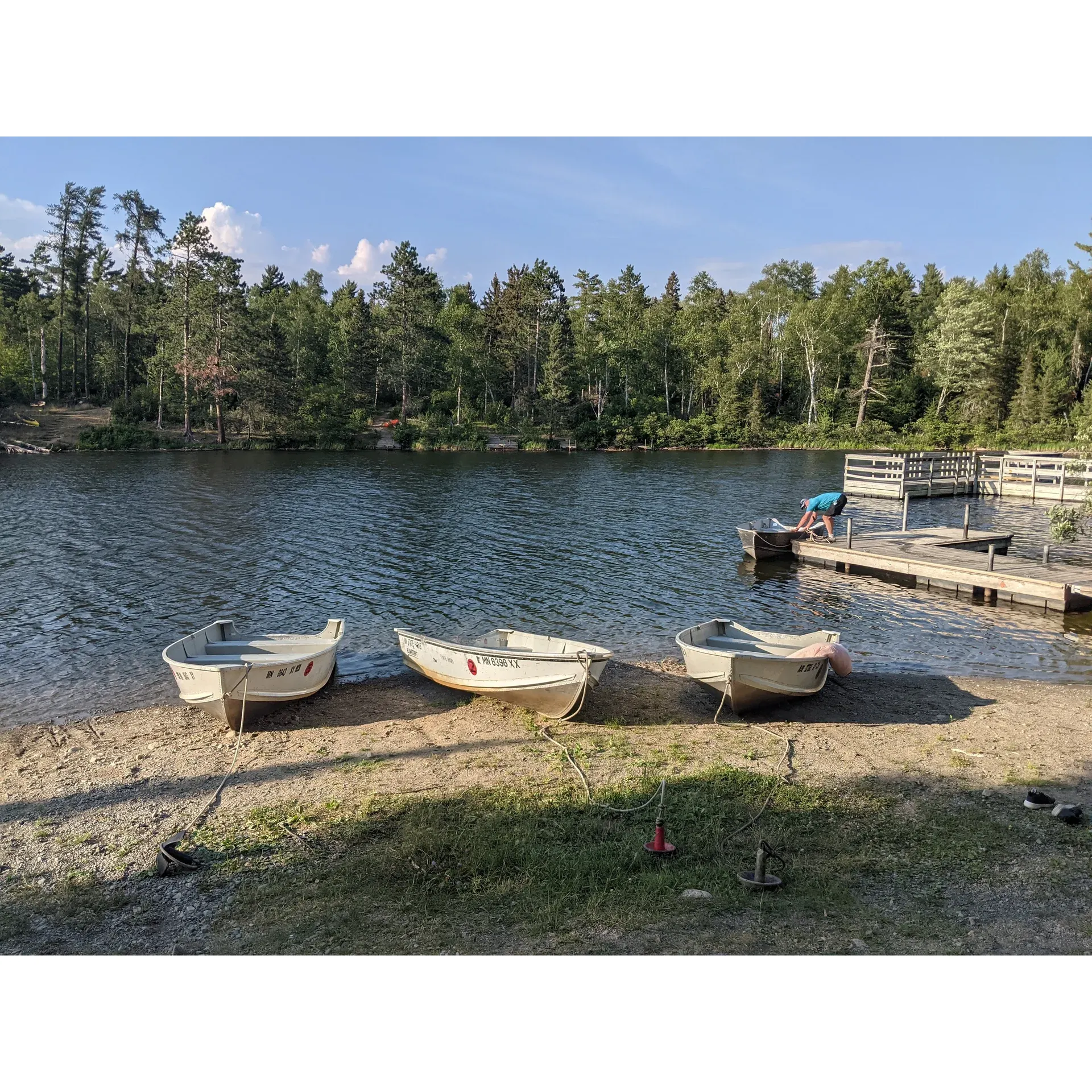 Discover the serene beauty and outdoor bliss at Bear Head Lake Campground, a gem of natural splendor offering guests an array of enriching experiences in the great outdoors. With sites conveniently located close to restrooms and nature trails, the campground presents the perfect balance of accessibility and wilderness charm.

Outdoor enthusiasts can revel in the splendor of Bear Head Lake, with opportunities to canoe in its tranquil waters or even explore the neighboring Lake Holder through picturesque portages. While adventures might take you further than expected, the journey rewards with delightful surprises like an abundance of Lobster mushrooms – a forager's joy. For those seeking an even more secluded getaway, the remote campsites provide an inviting option for next time, with the added convenience of bear-proof storage boxes to protect your gear.

The Norberg Lake Trail, approximately 3 miles of scenic beauty, invites hikers to immerse themselves in the park’s lush environment, while the campground’s friendly and helpful staff make every stay pleasant and worry-free. The picnic grounds near the swimming area unfold as an idyllic spot for family and friends to gather, complete with a stunning Trail Center building adorned with a cozy wood fireplace and an outdoor firepit, enhancing visits year-round.

Spend your days enveloped by the great Minnesota outdoors, enjoying spacious and secluded campsites that let nature's beauty take center stage. With a commitment to cleanliness and guest convenience, campers can unwind and connect with nature in peace. Experience the joy of wildlife as deer and even the occasional moose wander through the grounds, enriching your stay with unforgettable moments.

Rounding out this outdoor haven, the beach area offers a refreshing escape on sun-drenched days, though water shoes are recommended for the rocky lake bottom. With a tradition of excellence, the Bear Head Lake Campground has become a yearly retreat for many, who return for its excellent hiking trails and the sense of tranquility that permeates the park.

Whether it’s the allure of the historic log cabin Camper Cabins or the breathtaking new trail center pavilion, your next adventure awaits at this stunning Minnesota State Park, always promising a great stay filled with natural wonder and warm camaraderie. Description by ChatGPT.