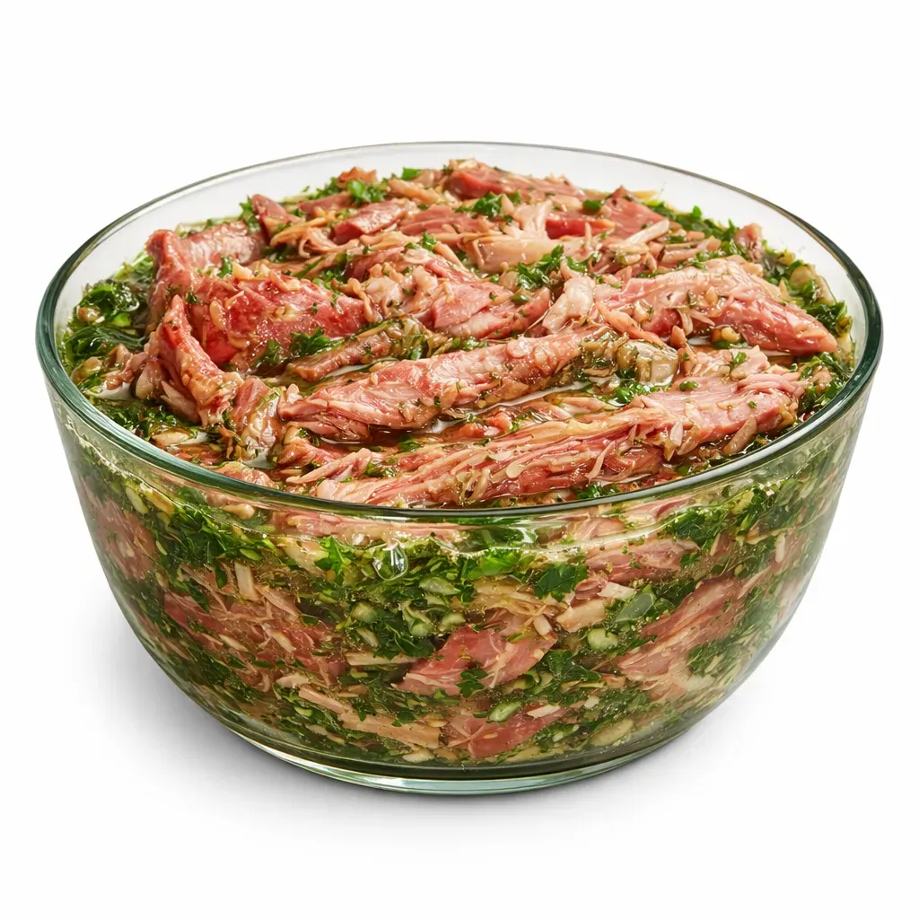 A celebrated French terrine from Burgundy, combining savory ham, aromatic herbs, and wine, served as a cold appetizer or main course.