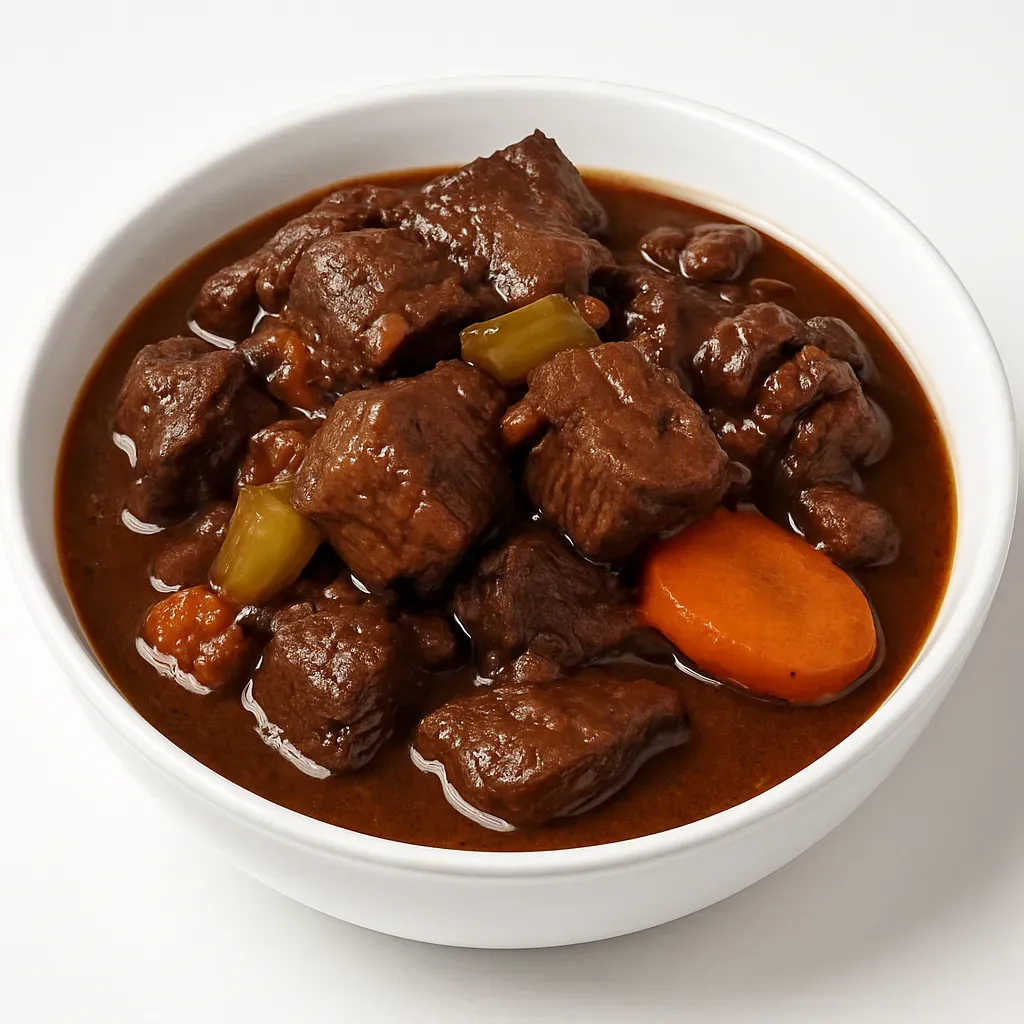 A rich and hearty Caribbean stew featuring Scotch Bonnet peppers and aromatic herbs, perfect for a satisfying meal.