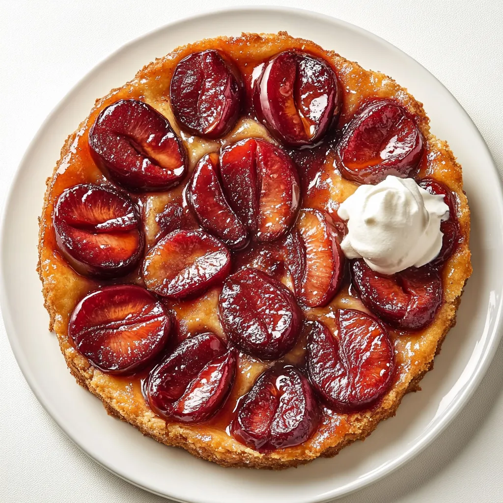 Zwetschgendatschi, also known as Bavarian Plum Tart, is a traditional German dessert consisting of a soft, yeasted dough base, which is generously topped with pitted, halved plums. The tart is lightly sweetened and often spiced with cinnamon, complementing the tartness of the plums.