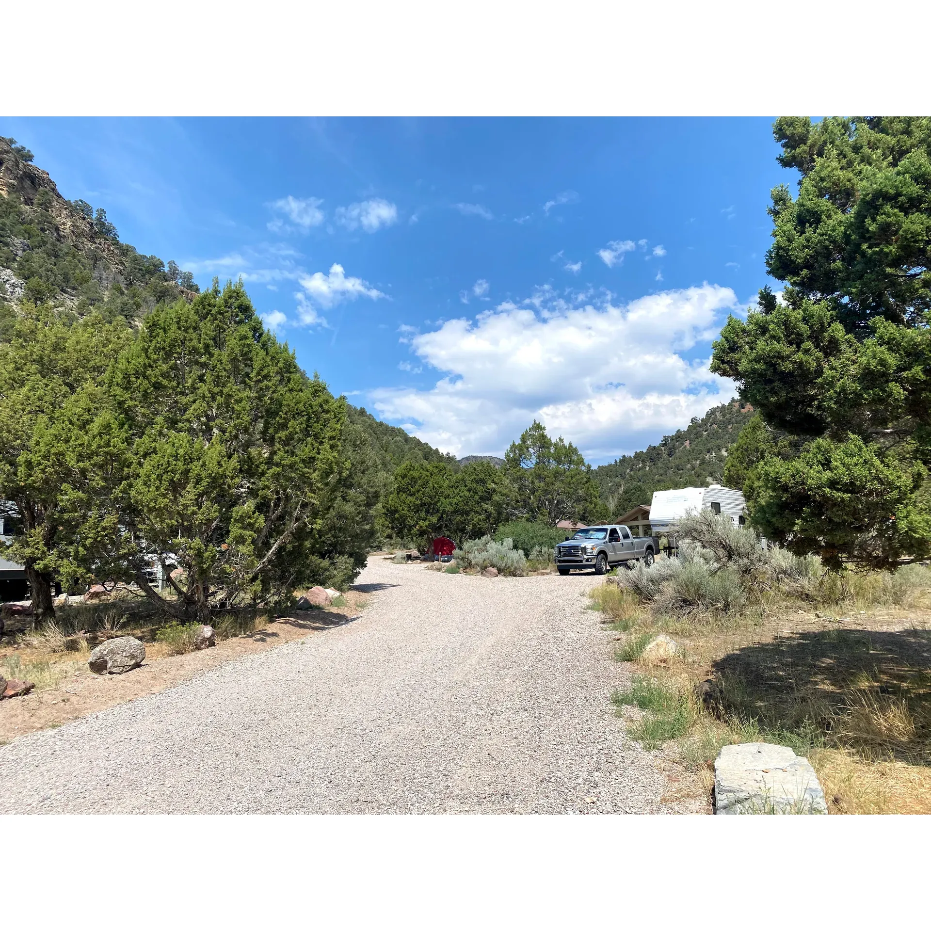 Horsethief Gulch Campground presents an idyllic escape in the heart of rural Nevada, offering an array of amenities that cater to the modern camper while maintaining the charm of the great outdoors. Proudly known for its immaculate condition, the campground provides well-maintained sites complete with both 30 and 50 amp electric service, allowing for a comfortable and convenient experience for those traveling with RVs.

Strategically placed potable water spigots ensure easy access to fresh water, a thoughtful touch enhancing the camping experience. In addition to the well-equipped sites, the campground boasts a two-station RV dump equipped with flushing water, making maintenance tasks hassle-free for visitors.

For those in search of leisure activities, Horsethief Gulch offers a plethora of options. Whether you're an angler eager to indulge in some superb trout fishing or an explorer keen on hiking and sightseeing, the campground serves as the perfect launchpad for your adventures. On clear nights, the sky becomes an awe-inspiring canvas of stars, inviting guests to partake in an unparalleled stargazing experience, free from the distraction of light pollution.

Further enriching the stay is the campground's accessibility to a range of conveniences. A rarity in such secluded spots, the onsite old school pay phone is available for complimentary local calls, adding a touch of nostalgia to your adventure. Moreover, the dedication of the park rangers, known for their commitment and presence, ensures that the grounds and facilities remain pristine and inviting.

With level gravel sites, multiple tent pads, covered picnic tables, and fire pits at every turn, Horsethief Gulch stands out as a haven for campers seeking top-notch surroundings. Immaculate restroom and shower facilities underline the campground's commitment to cleanliness and guest comfort.

The surrounding area offers easy access to the lake, promising a tranquil setting for a variety of water-based activities or simple relaxation by the waterfront. Competitive pricing, coupled with the added advantage of a new credit card system, means seamless transactions and more time enjoying the serene environment.

The campground's serene atmosphere, enhanced by the abundant shade trees and thoughtfully positioned amenities, caters to both short-term visitors and those wishing to immerse themselves in nature's beauty for extended stays. Guests have consistently lauded the privacy and tranquility of the sites, particularly at the campground's more secluded areas.

In conclusion, Horsethief Gulch Campground emerges as a cherished destination, drawing praise from seasoned campers and first-time visitors alike. The combination of excellent fishing opportunities, clean and ample facilities, restorative natural beauty, and the attentive stewardship of park rangers all contribute to a camping retreat that's truly exceptional, beckoning travelers to return time and again to Nevada's Spring Valley State Park. Description by ChatGPT.