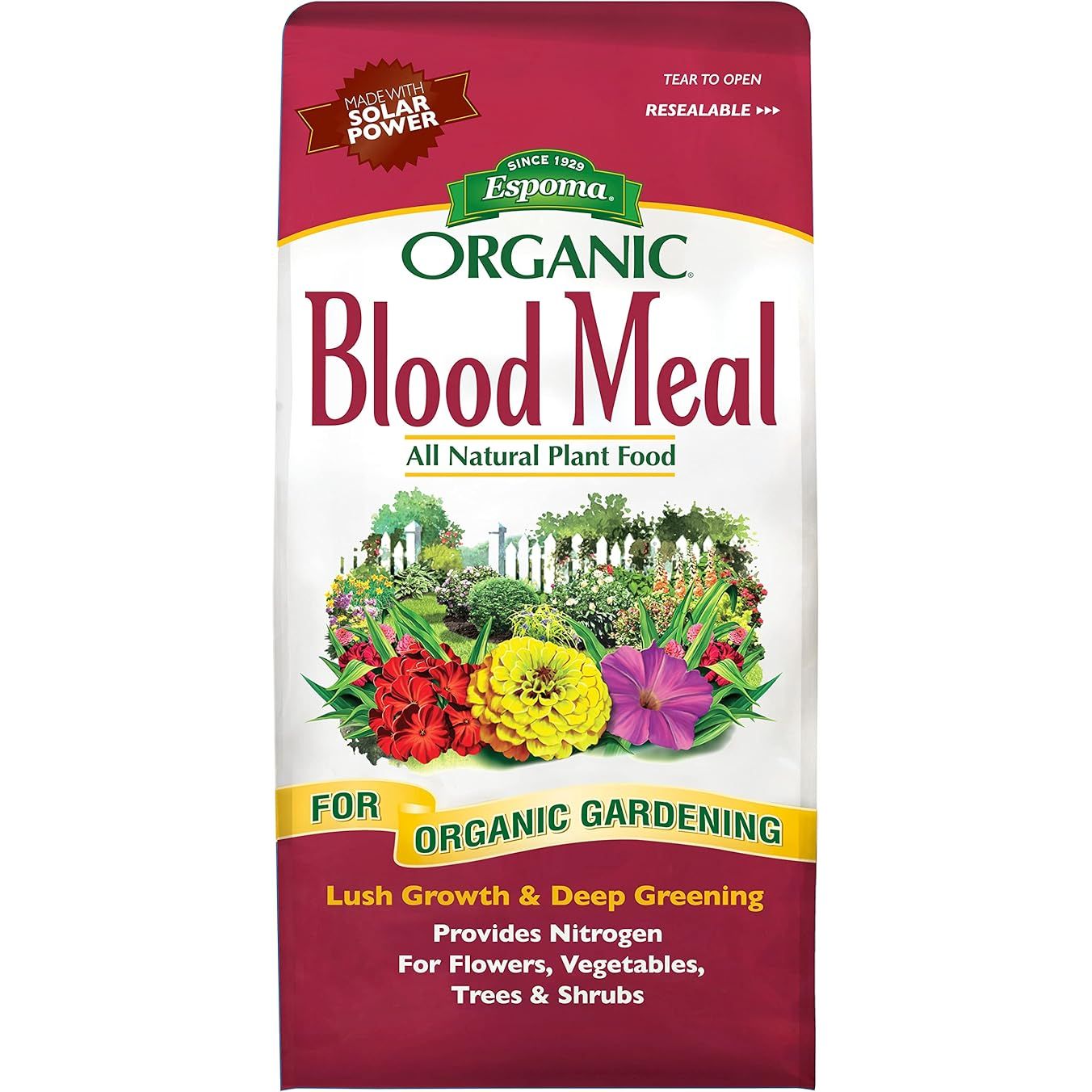 Espoma Organic Blood Meal Fertilizer 12-0-0 is a natural and organic plant food source of nitrogen for use in gardening. This product is formulated with 100% organic ingredients, making it safe for the environment and beneficial for your plants.