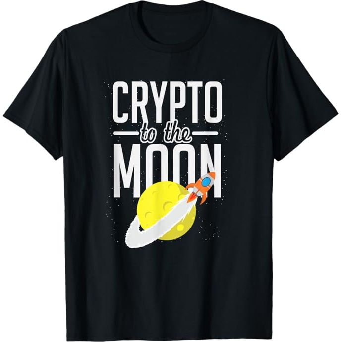 The Crypto Currency To The Moon Bitcoin Altcoin Trader T-Shirt is a popular clothing item that showcases a design related to cryptocurrency trading. With the phrase "To The Moon" prominently displayed, this t-shirt captures the enthusiasm and optimism surrounding the potential rise in value of cryptocurrencies such as Bitcoin and altcoins.