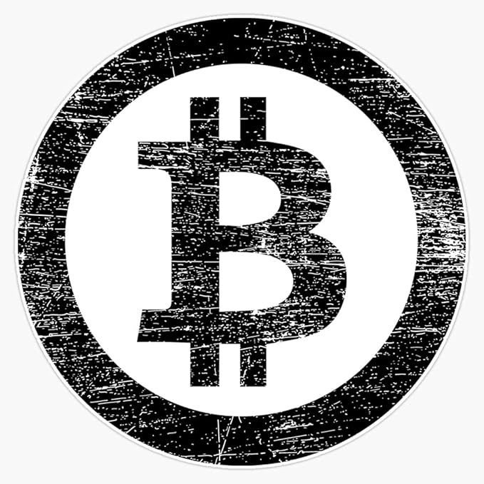 The Bitcoin symbol is a widely recognized representation of the popular cryptocurrency, Bitcoin. It consists of a capital "B" with two vertical lines through it, resembling a dollar sign. This sticker features the Bitcoin symbol and is geared towards crypto currency traders.