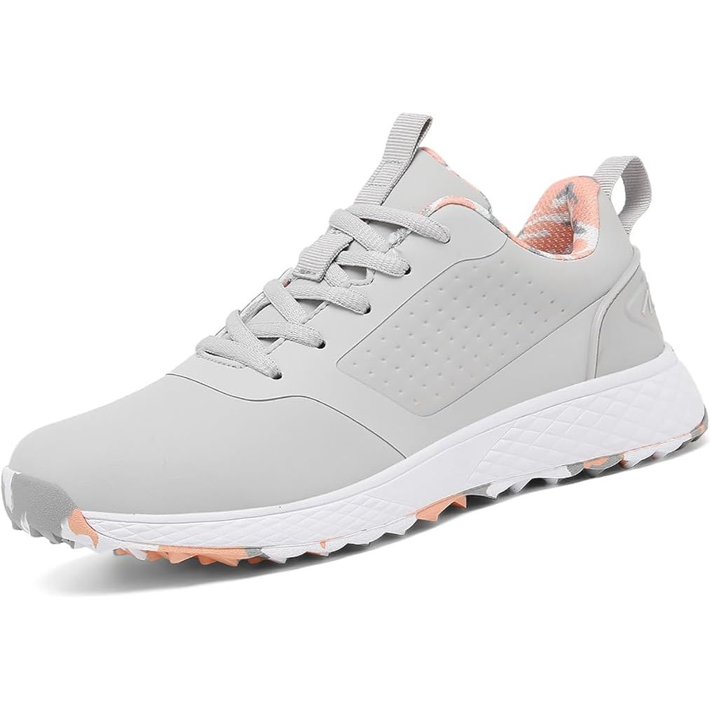 Women's spikeless waterproof golf sport sneakers are a popular choice for female golfers looking for comfortable and stylish footwear on the course. These shoes are designed to provide traction and stability without the need for traditional golf spikes, making them versatile for both on and off course wear.