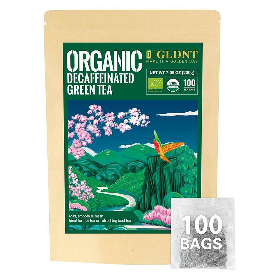 Indulge in the smooth and delicate flavor of our USDA Certified Organic decaf green tea. Made from premium organic steamed green tea, this blend offers a slightly vegetal and grassy taste without any bitterness.