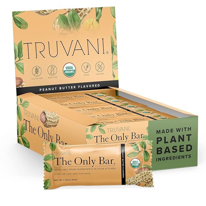 Truvani Plant Based Snack Bars are a delicious and convenient snack option for those looking for a healthy and satisfying treat. Each bar contains 8g of protein, making it a great choice for a post-workout snack or a midday pick-me-up. The bars come in a pack of 12, with each bar individually wrapped for easy on-the-go snacking.