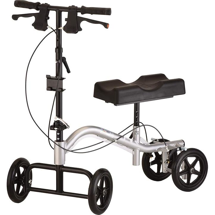 The NOVA Turning Knee Walker is a mobility device designed to provide individuals with a comfortable and efficient way to move around while recovering from foot or ankle injuries. This knee walker features a unique turning mechanism that allows users to easily maneuver and navigate through tight spaces and corners.