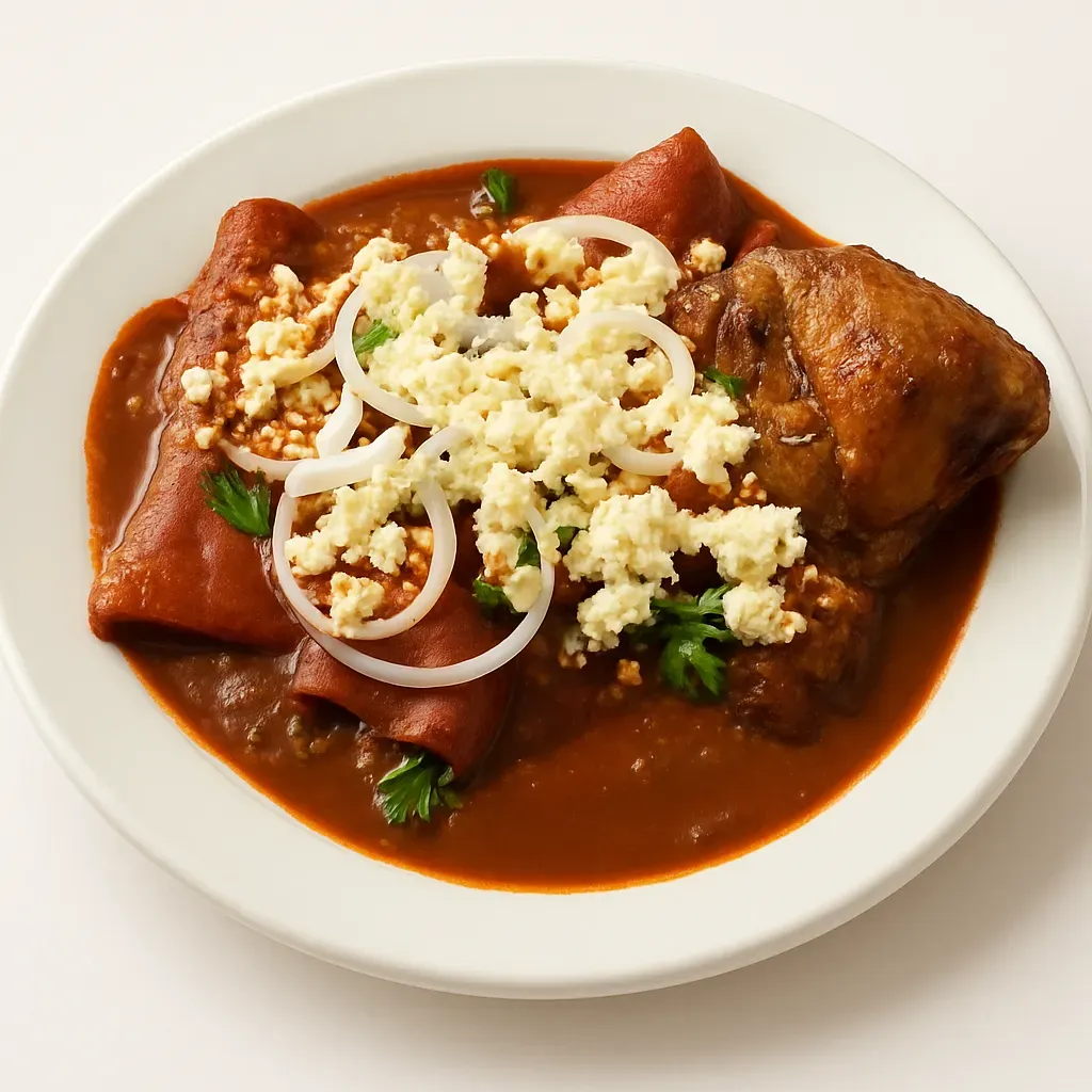 1 Mole Coloradito Enchiladas