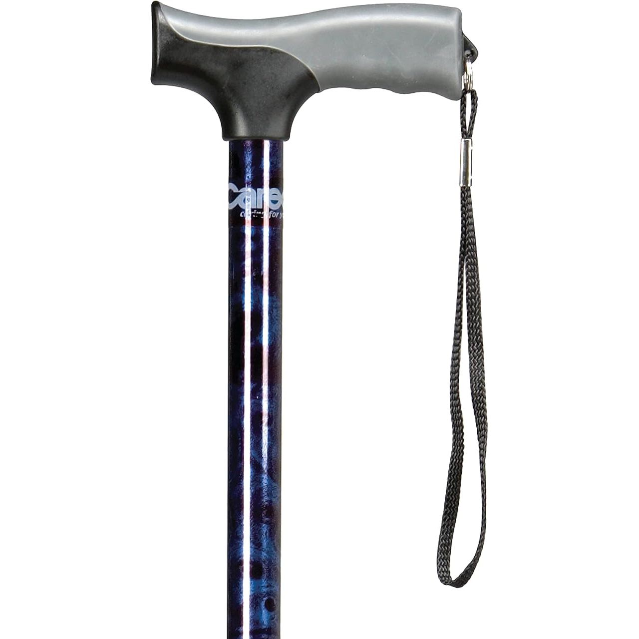 The Carex Health Brands Soft Grip Walking Cane is a height adjustable cane designed to provide stability and support for individuals while walking. It features a soft cushion handle that is latex free, making it suitable for individuals with latex allergies.