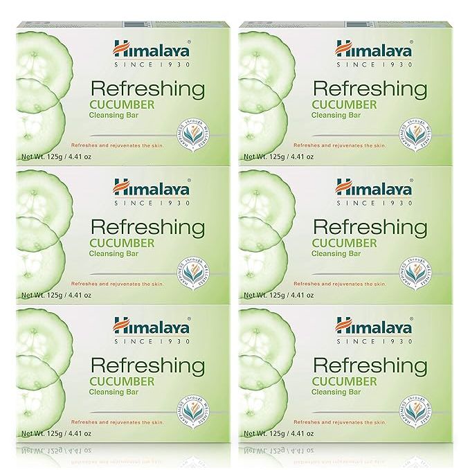 The Himalaya Refreshing Cucumber Cleansing Bar is a face and body soap that is specially formulated to cleanse and refresh your skin. With a refreshing cucumber scent, this soap is perfect for keeping your skin feeling soft and hydrated. The 4.41 oz bar is conveniently sized for use both at home and while traveling.