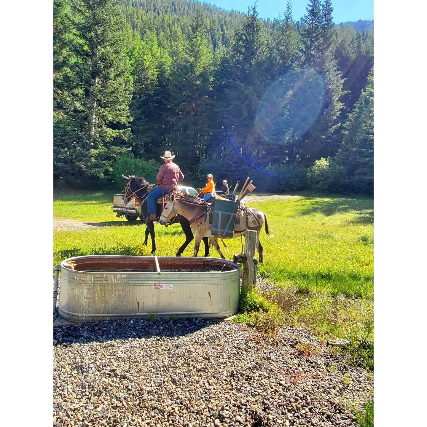 Set amidst the picturesque beauty of the great outdoors, Sand Flats Horse Camp offers an idyllic escape for equestrian enthusiasts and nature lovers alike. It is a splendid destination for families seeking adventure, especially for those interested in tubing with the kids along the scenic routes. Visitors have praised Sand Flats Horse Camp for its excellent maintenance and the well-thought-out arrangement of sites, which comfortably accommodate both trailers and the necessary horse tack and supplies.

Understanding the needs of the campers and their equine friends, Sand Flats Horse Camp features convenient amenities such as hitching rails, stock water, and highline poles, ensuring both riders and horses are well catered to. Additionally, the camp serves as a gateway to the splendors of the Norse Peak trails, offering direct access to extensive trails that promise breathtaking views and memorable riding experiences.

The campsite is known for its spacious setup, allowing guests to enjoy their outdoor time without feeling crowded, leaving ample room for the loading and unloading of equipment. For those planning to drive to Sand Flats Horse Camp, a vehicle with four-wheel drive is recommended to navigate the terrain with ease, ensuring a smooth arrival to this wonderful outpost of natural beauty and equine adventure. Description by ChatGPT.