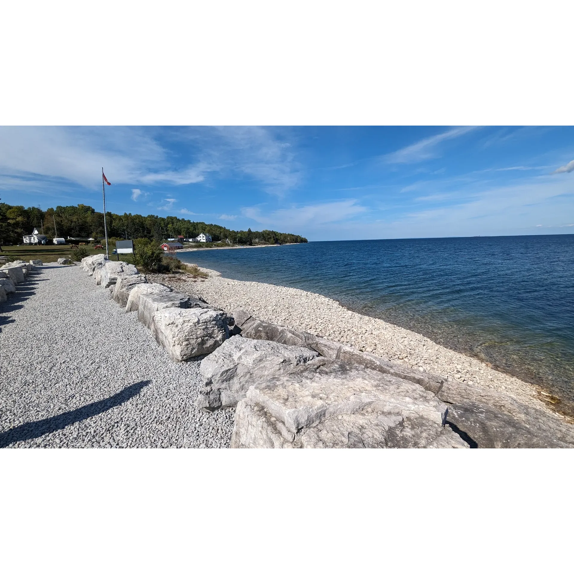 Meldrum Bay Marina and Campground emerges as a premier destination for travelers seeking an idyllic outdoor experience with exceptional service and amenities. With its splendid location providing an excellent base, visitors are treated to breathtaking panoramas, perfect for creating lifelong memories. Smooth booking processes ensure that your adventure begins hassle-free, as you're welcomed by the warmth of staff like John, whose commitment to guest satisfaction is unmatched. Guests frequently commend the attentive and accommodating nature of the staff and owners, highlighting the friendly atmosphere that pervades the site.

The marina and campground boast impeccably clean washrooms and recently refurbished showers praised for their cleanliness and perfect water pressure, making for a refreshing and comfortable stay. The laundry facilities offer a convenient touch of home, delivering fresh and clean laundry consistently—a thoughtful amenity valued by guests.

Beyond practical comforts, the grounds are meticulously maintained, offering a peaceful and inviting ambiance that blends harmoniously with the natural beauty of the setting. For moments of quiet relaxation, the indoor area presents a cozy nook to immerse oneself in a book or connect online with the free Wi-Fi. Outside, Adirondack chairs dot the landscape, inviting guests to sit back and admire the panoramic views of elegant boats and the serene bay.

The campground remains a sought-after spot for its stunning views, especially noted for the magnificence visible from its breezy and scenic vantage points. Given the limited number of sites available, this hidden gem on Manitoulin Island encourages prospective visitors to plan ahead to secure their spot during the busy summer season.

Whether you're completing the Georgian Bay loop or seeking a tranquil retreat, Meldorf Bay Marina and Campground stands out for its pristine conditions, friendly and helpful management, and the allure of its picturesque surroundings, earning high recommendations from those who've experienced its splendor firsthand. Description by ChatGPT.