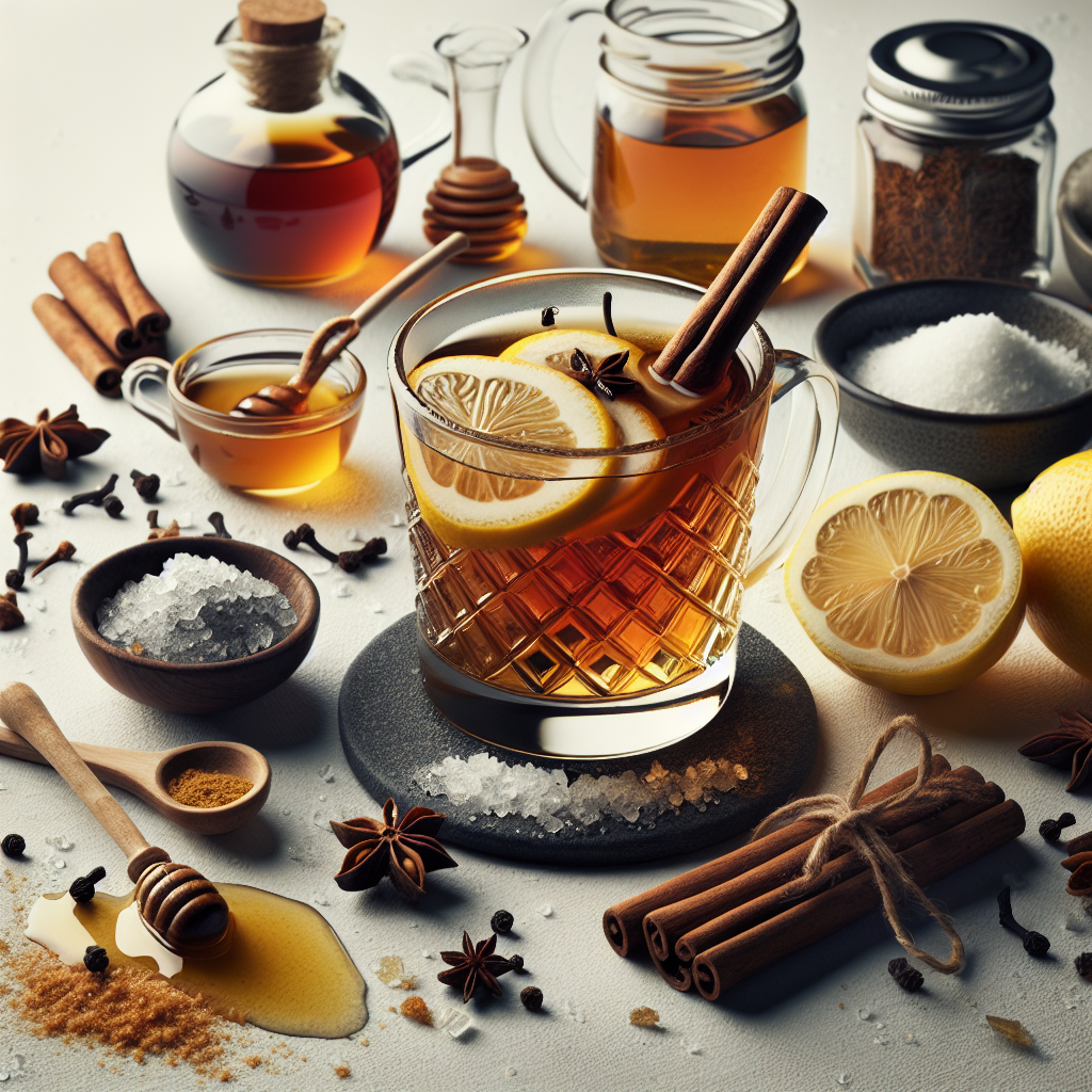 The Classic Hot Toddy is a warm and soothing cocktail, typically enjoyed during cold weather or when one is feeling under the weather. This cozy beverage is a simple yet delicious concoction that combines the rich warmth of whisky with the sweet, comforting notes of honey and the zesty brightness of fresh lemon.