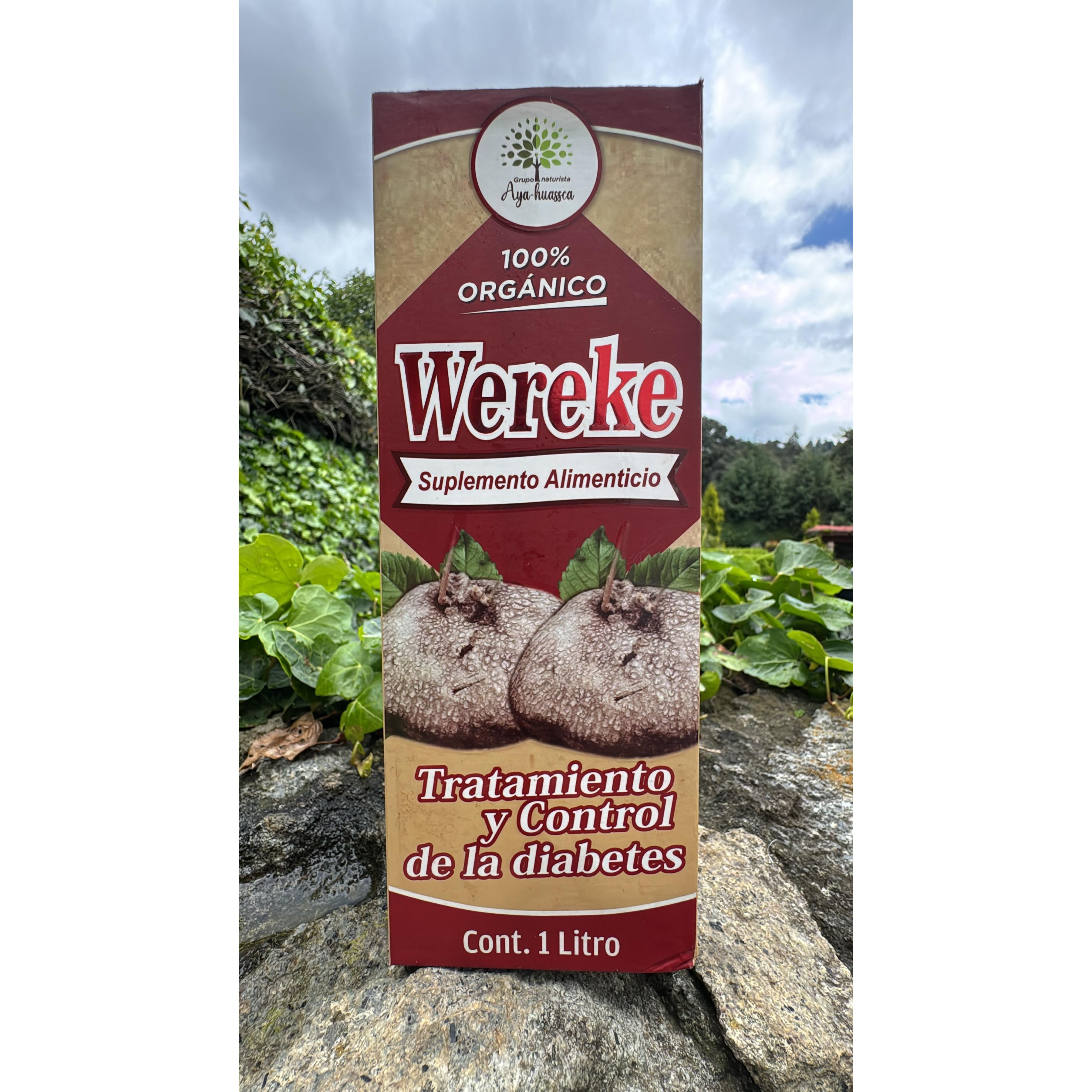 WEREKE TONIC Natural strength for your metabolic well-being and more. This exclusive herbal formula contains highly effective ingredients: Wereke, Tronadora, Xoconostle, Guayacán, Vitamin A, Nopal, Root Caigua, Yacon, San Pedro, and Tears Fig Leaves.