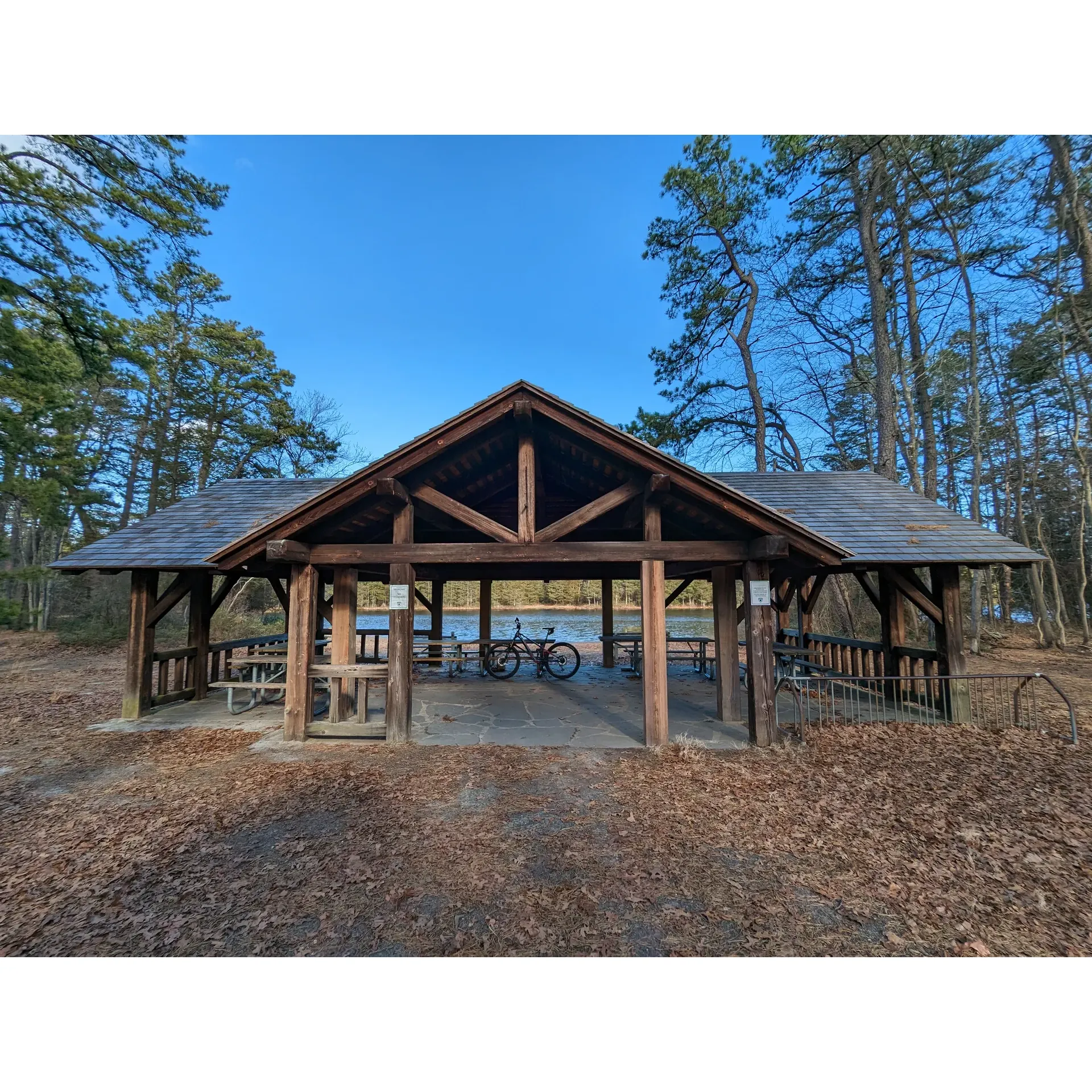 Brendan T. Byrne State Forest Campground presents a serene camping experience enhanced by its exemplary facilities and bountiful outdoor opportunities. It boasts an array of spacious and well-maintained tent sites complete with fire pits, providing an authentic outdoor experience. The campground offers the convenience of being located a short distance from Mount Holly, JBMDL, and a variety of small towns, making it an ideal base for exploring the region.

Guests can enjoy the rustic charm of the shelter accommodations, which, while providing a more rugged experience without electricity, promise clean and well-kept facilities. The bathroom and shower amenities are noted for their cleanliness and are diligently maintained, ensuring a comfortable stay for all campers.

Outdoor enthusiasts will delight in the vast network of trails available right at their doorstep, accommodating a wide range of activities from leisurely walks to more ambitious hiking adventures. The trail system caters to all, with varying distances from a third of a mile to an impressive ten miles, offering a perfect mix for both the casual explorer and seasoned trekker.

For those who love the convenience of modern amenities, the campground’s proximity to local establishments like Wawa and various restaurants provides easy access to dining options and necessities. Moreover, the campground is praised for its tranquil ambiance and the enveloping darkness at night, offering a stargazer's paradise and a peaceful retreat from the hustle and bustle of daily life.

With reasonable pricing especially attractive for mid-week adventurers, Brendan T. Byrne campground is a choice destination for campers seeking both solace in nature and the comfort of clean and accessible facilities. Description by ChatGPT.