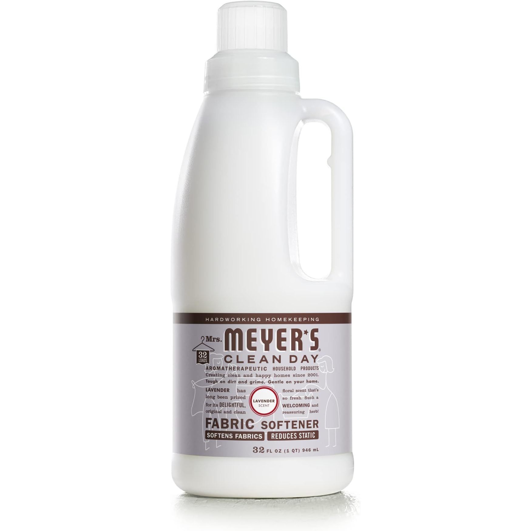 MRS. MEYER'S CLEAN DAY Liquid Fabric Softener is a plant-derived, cruelty-free fabric softener that is infused with essential oils, making your laundry smell fresh and clean. This product is made without parabens, phthalates, or artificial colors, making it a safe choice for those with sensitive skin or allergies.