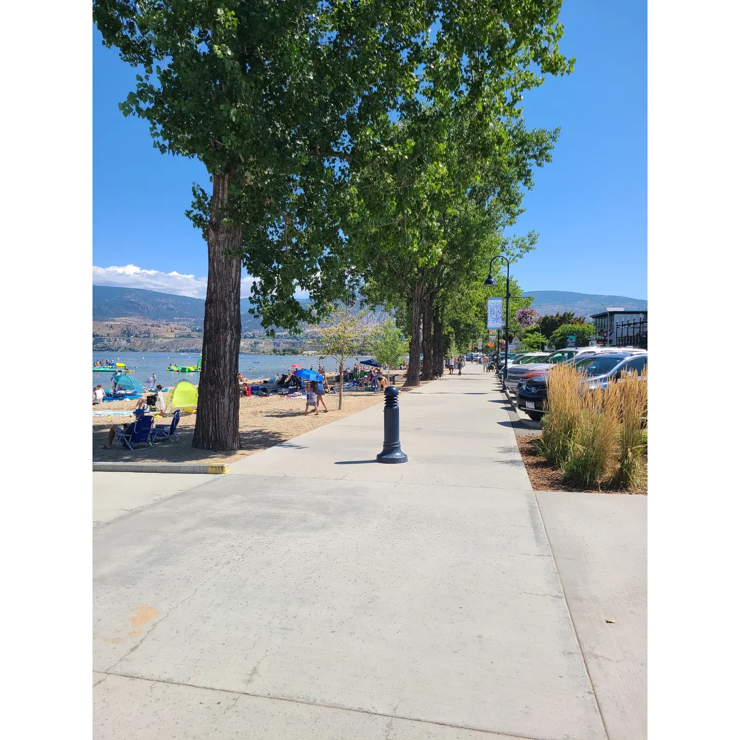 South Beach Drive is a scenic road located in Penticton, British Columbia, Canada. It runs along the shores of Okanagan Lake, offering stunning views of the water and surrounding mountains. The drive is popular among locals and tourists alike for its peaceful atmosphere and opportunities for sightseeing.

In addition to its natural beauty, South Beach Drive is also home to several parks, including Skaha Lake Park and Sudbury Beach Park. These parks offer beach access, picnic areas, and walking trails, making South Beach Drive a great destination for outdoor recreation. Visitors can also enjoy water sports such as swimming, paddleboarding, and kayaking in the crystal-clear waters of Okanagan Lake.

Overall, South Beach Drive is a must-visit destination in Penticton for those looking to experience the beauty of the Okanagan region. Whether you're looking to relax on the beach, take a leisurely drive, or explore the nearby parks, South Beach Drive has something to offer for everyone. Description by ChatGPT.